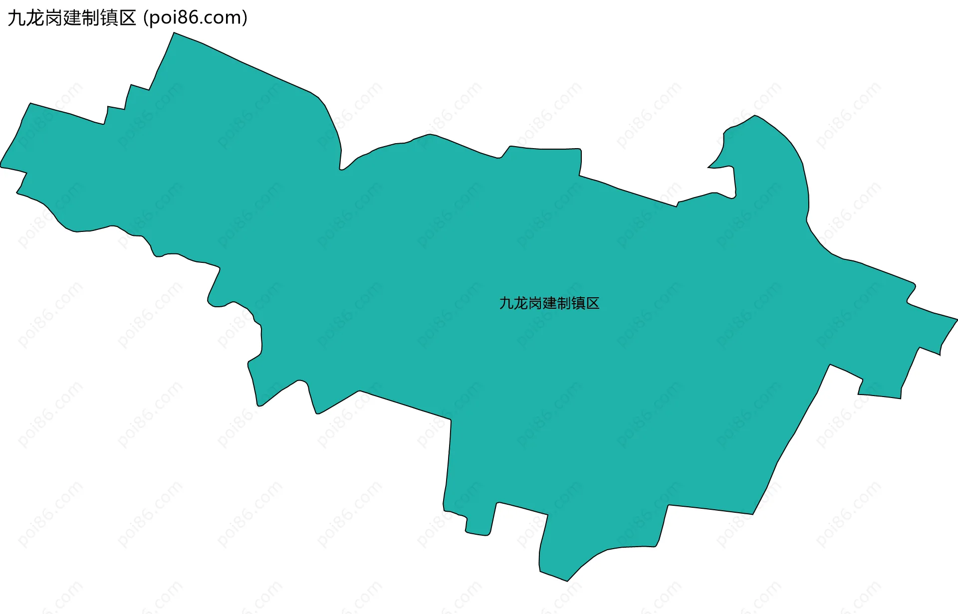 九龙岗建制镇区边界地图