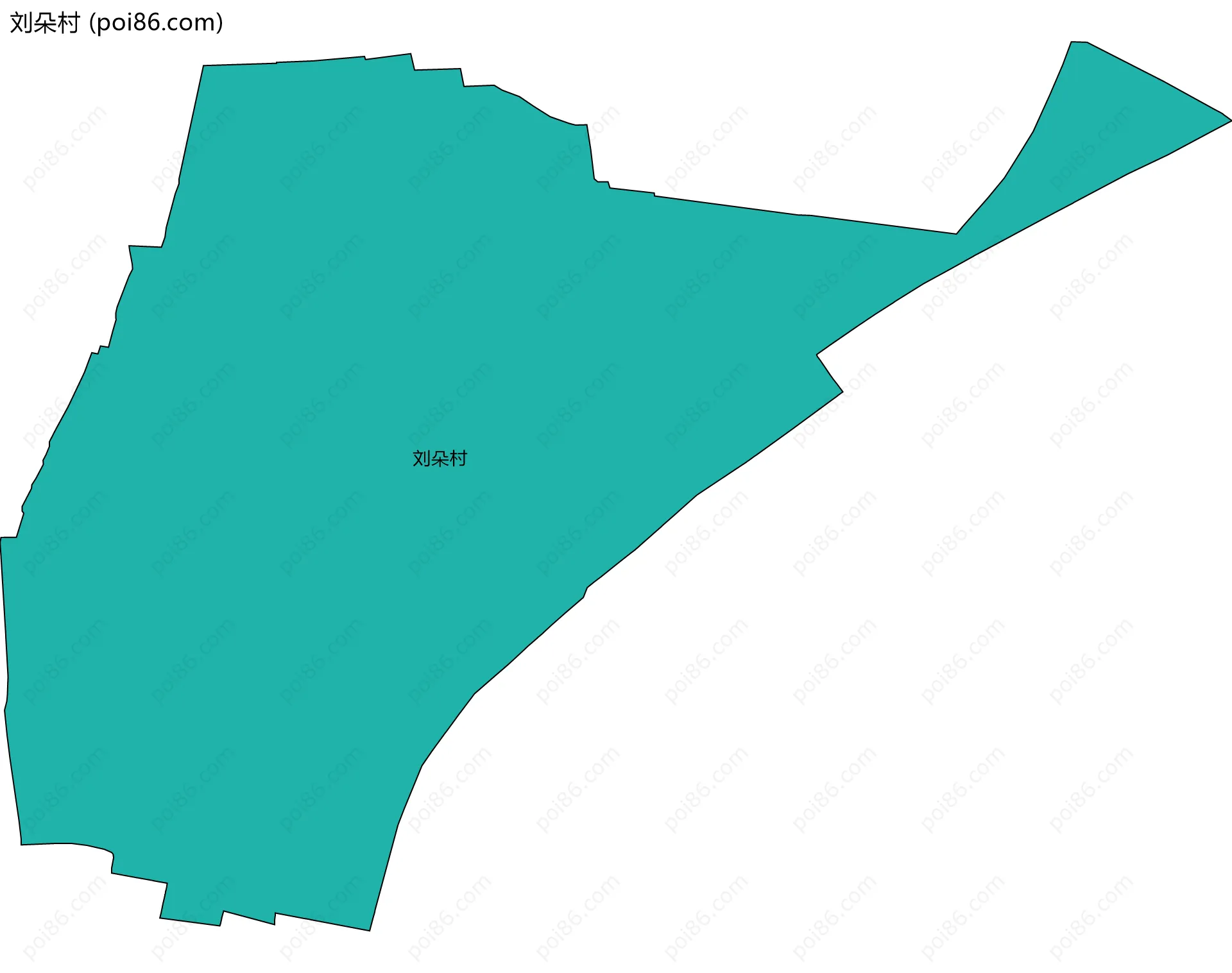 刘朵村边界地图