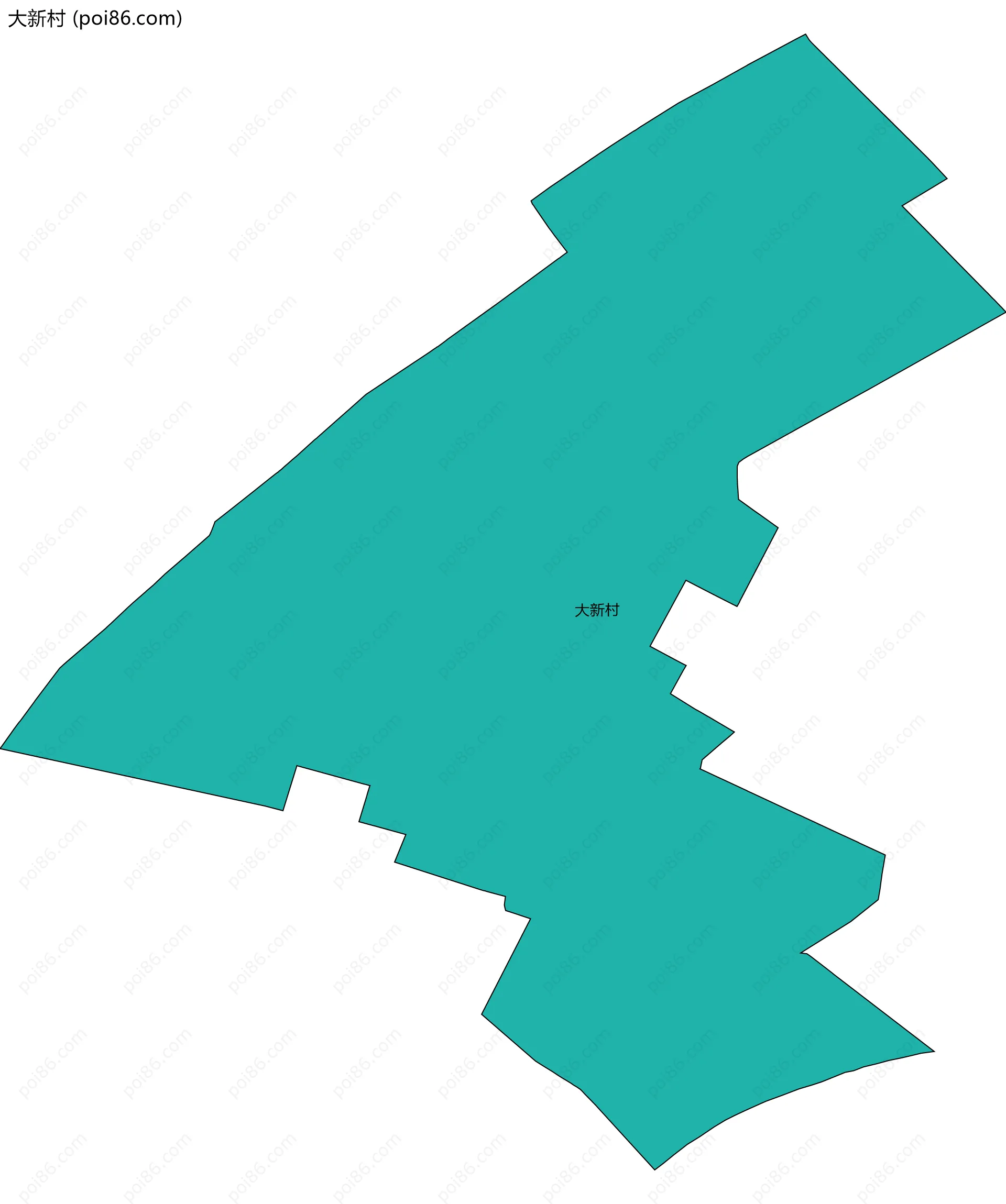 大新村边界地图