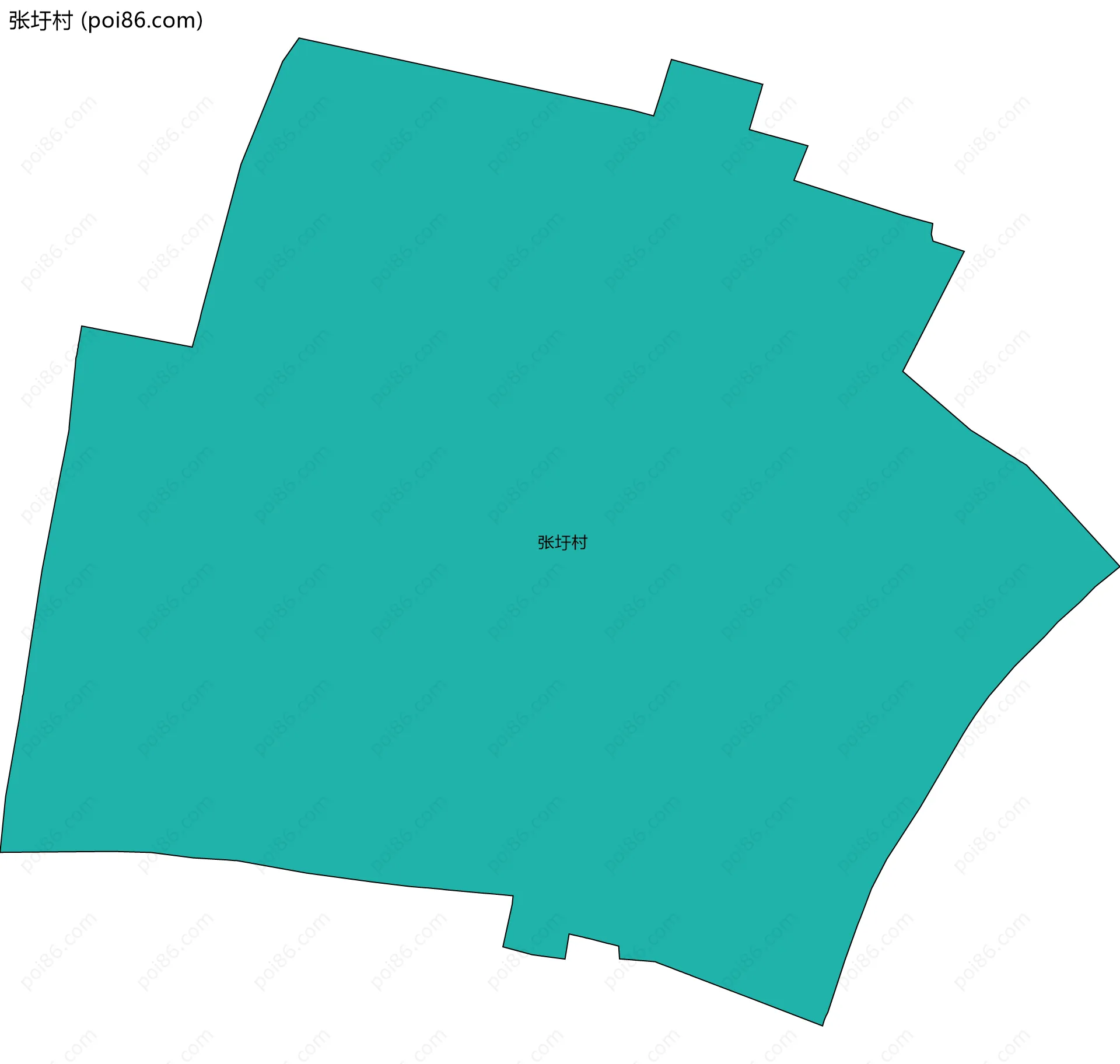 张圩村边界地图