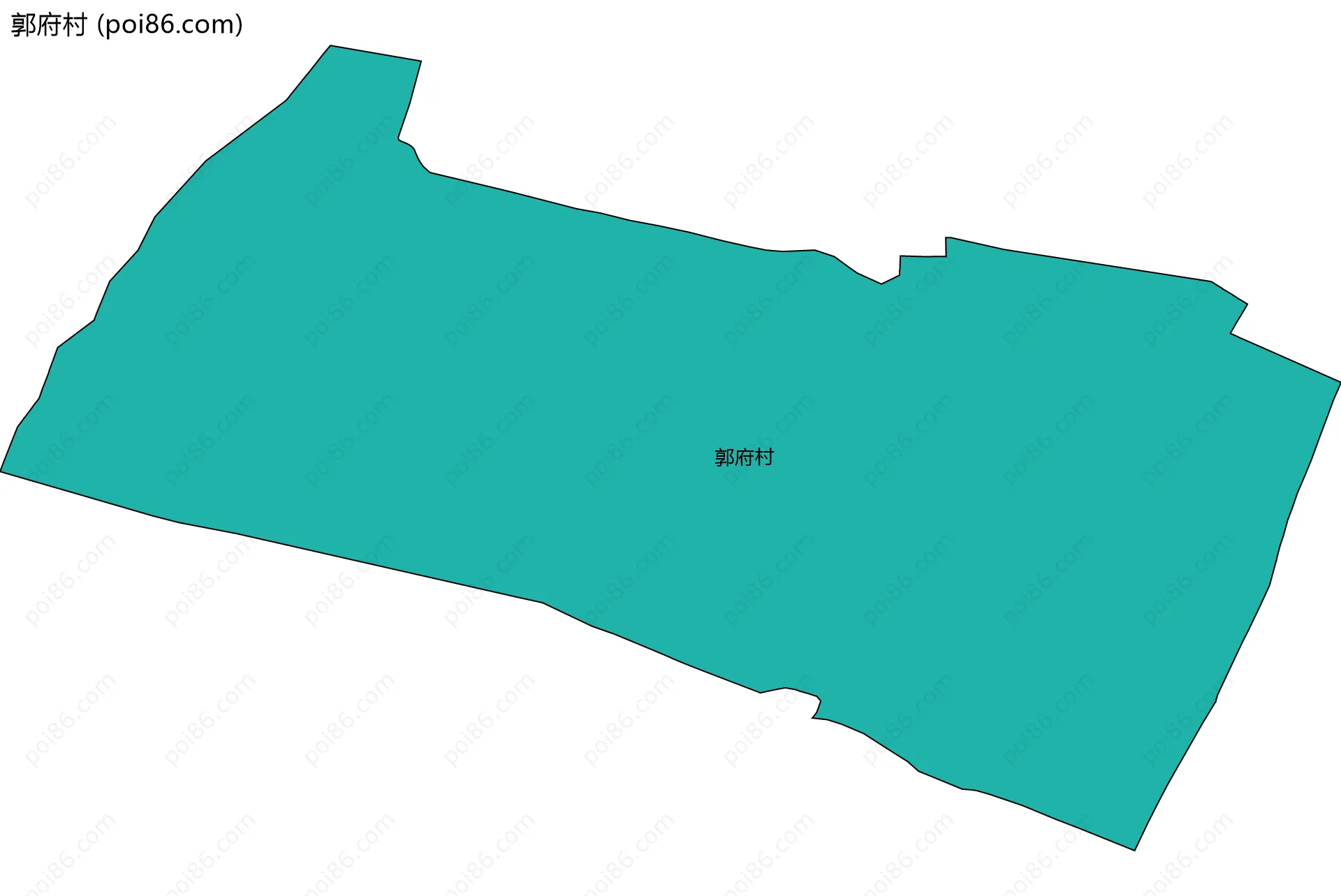 郭府村边界地图