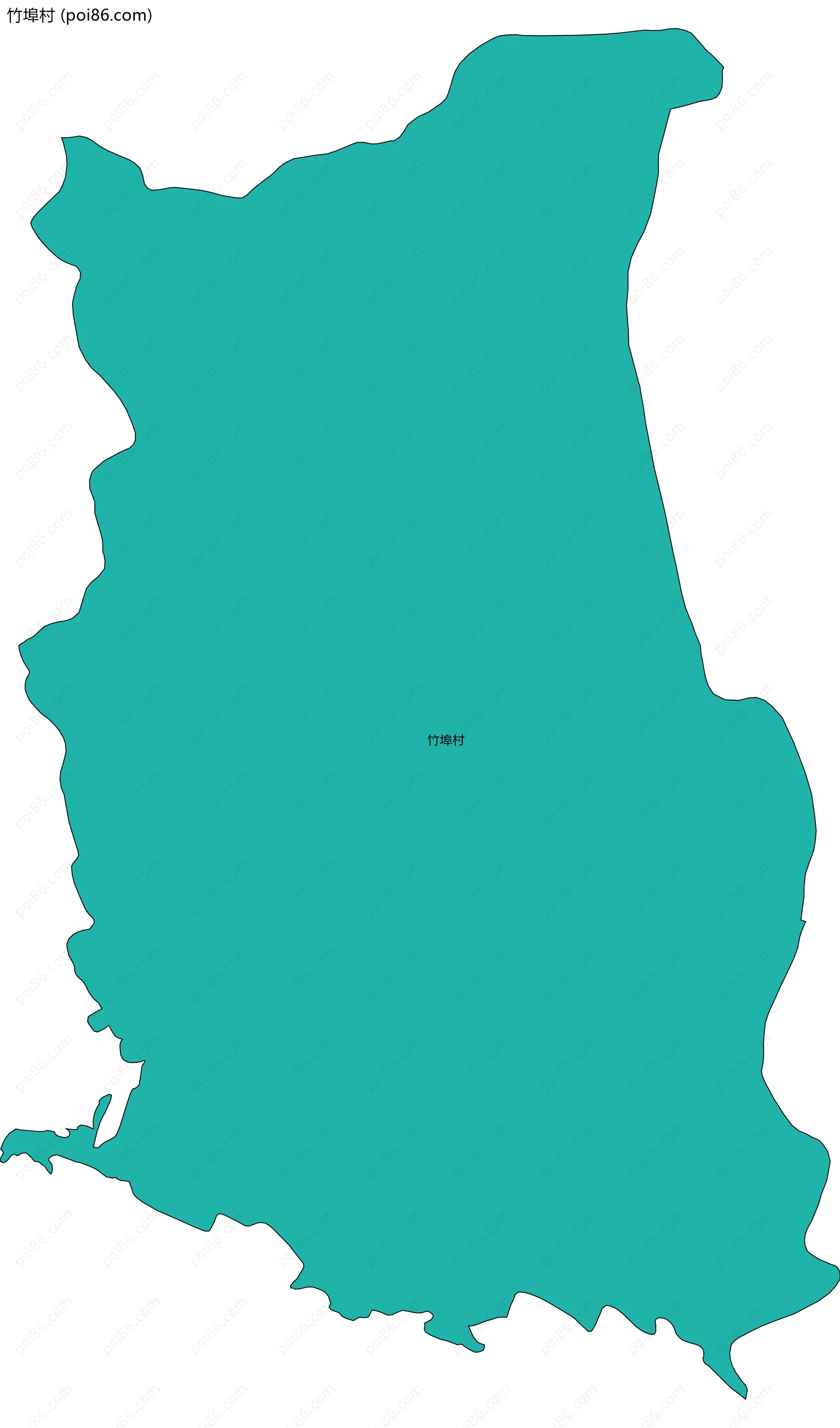 竹埠村边界地图