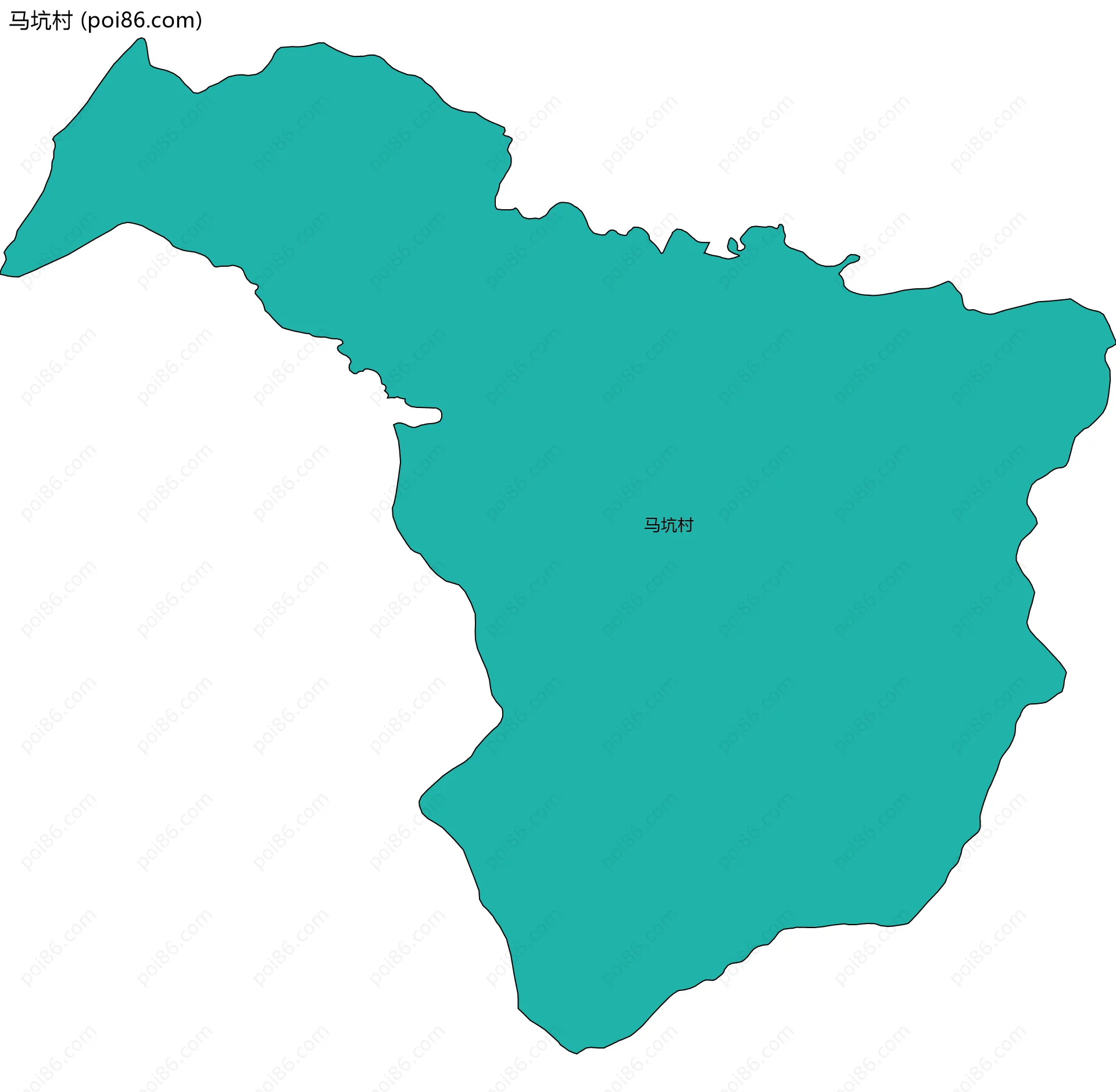 马坑村边界地图