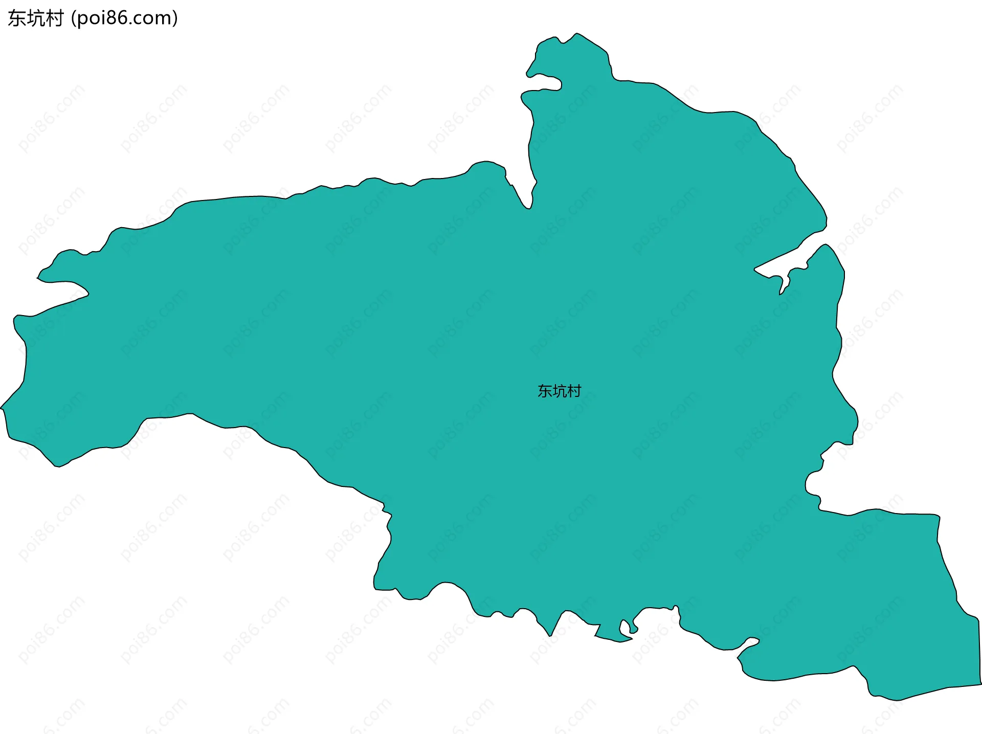 东坑村边界地图