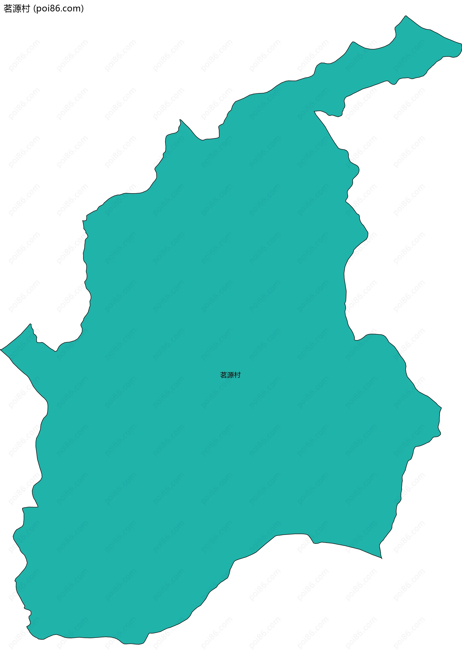 茗源村边界地图