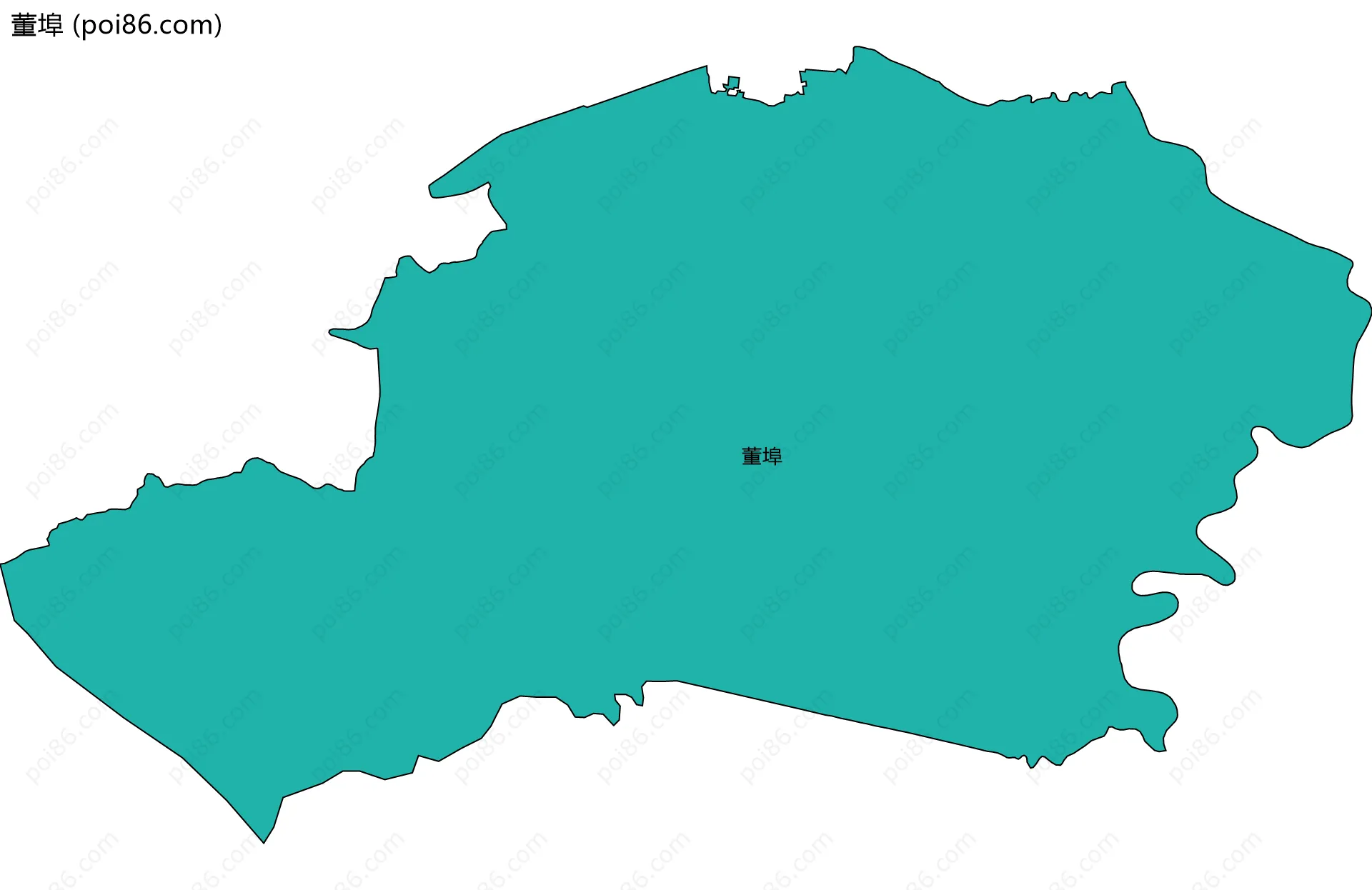 董埠边界地图