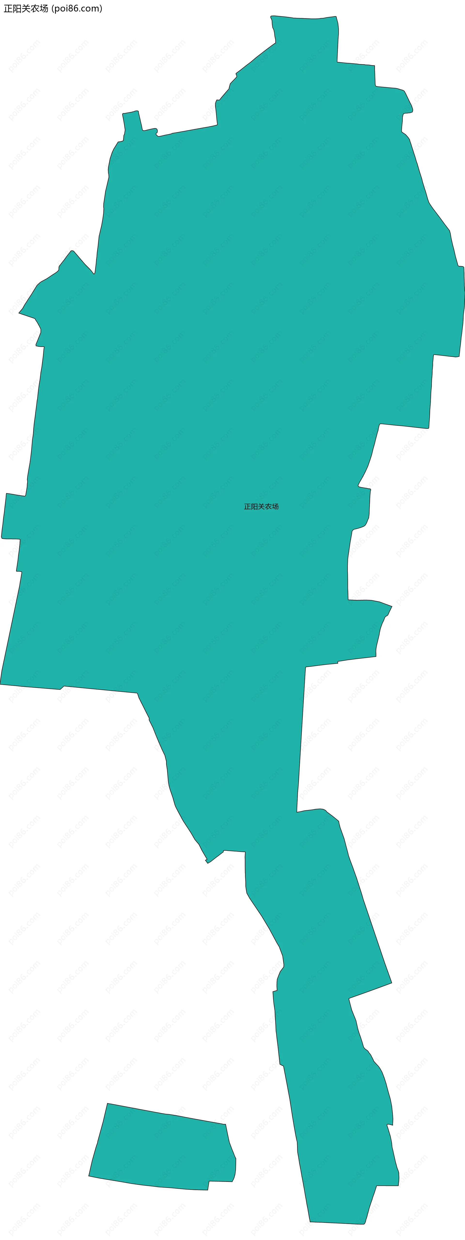 正阳关农场边界地图