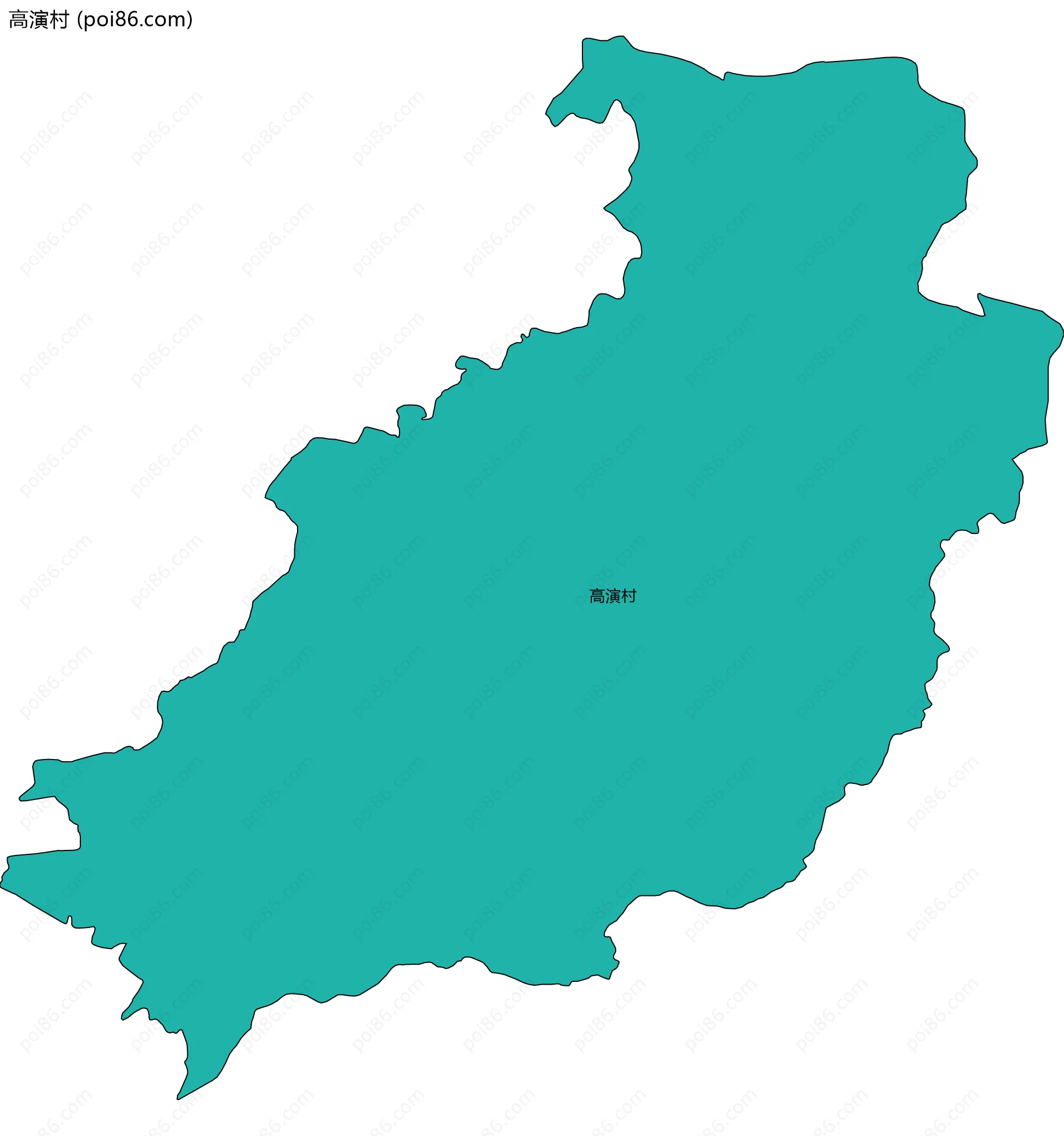 高演村边界地图