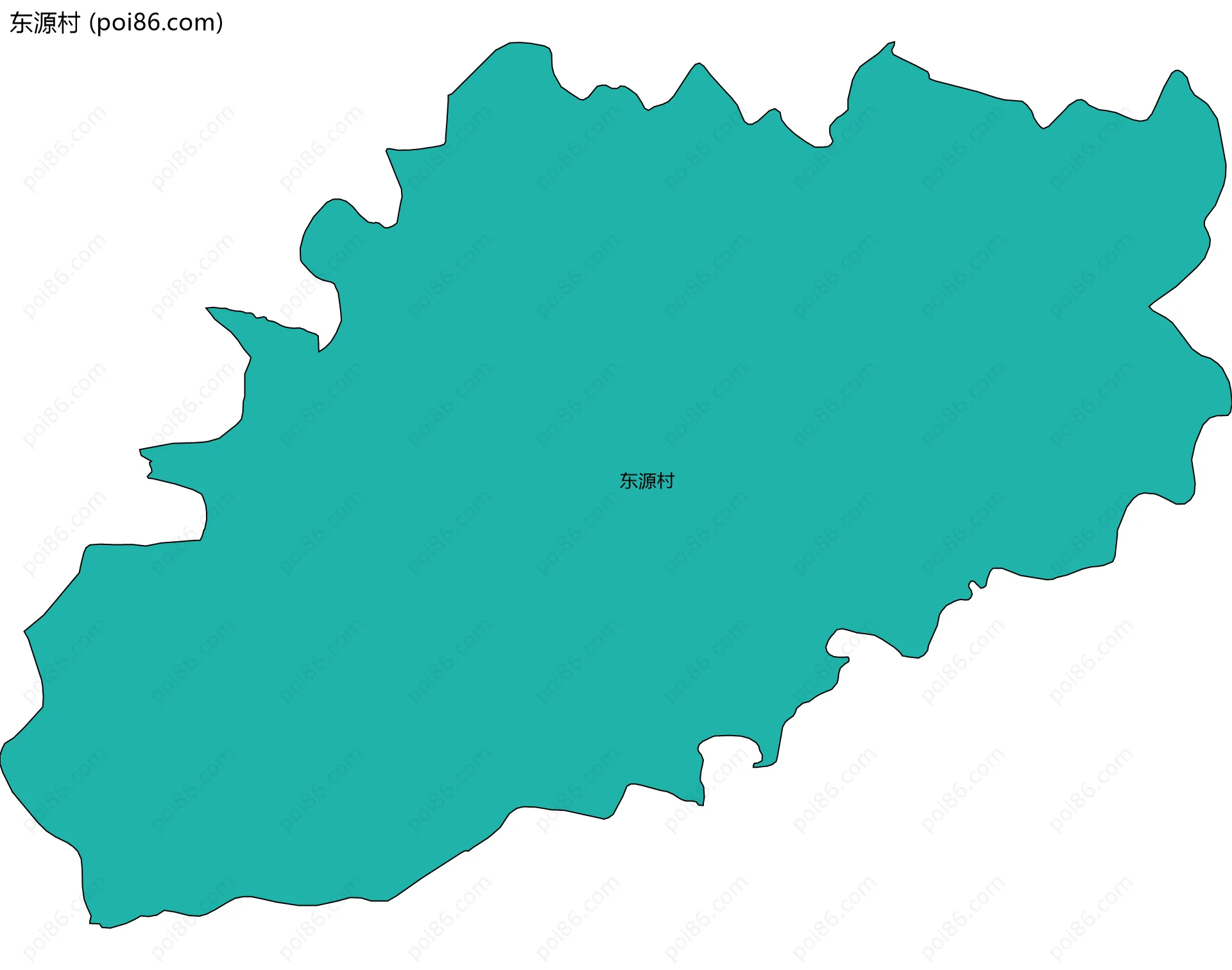 东源村边界地图