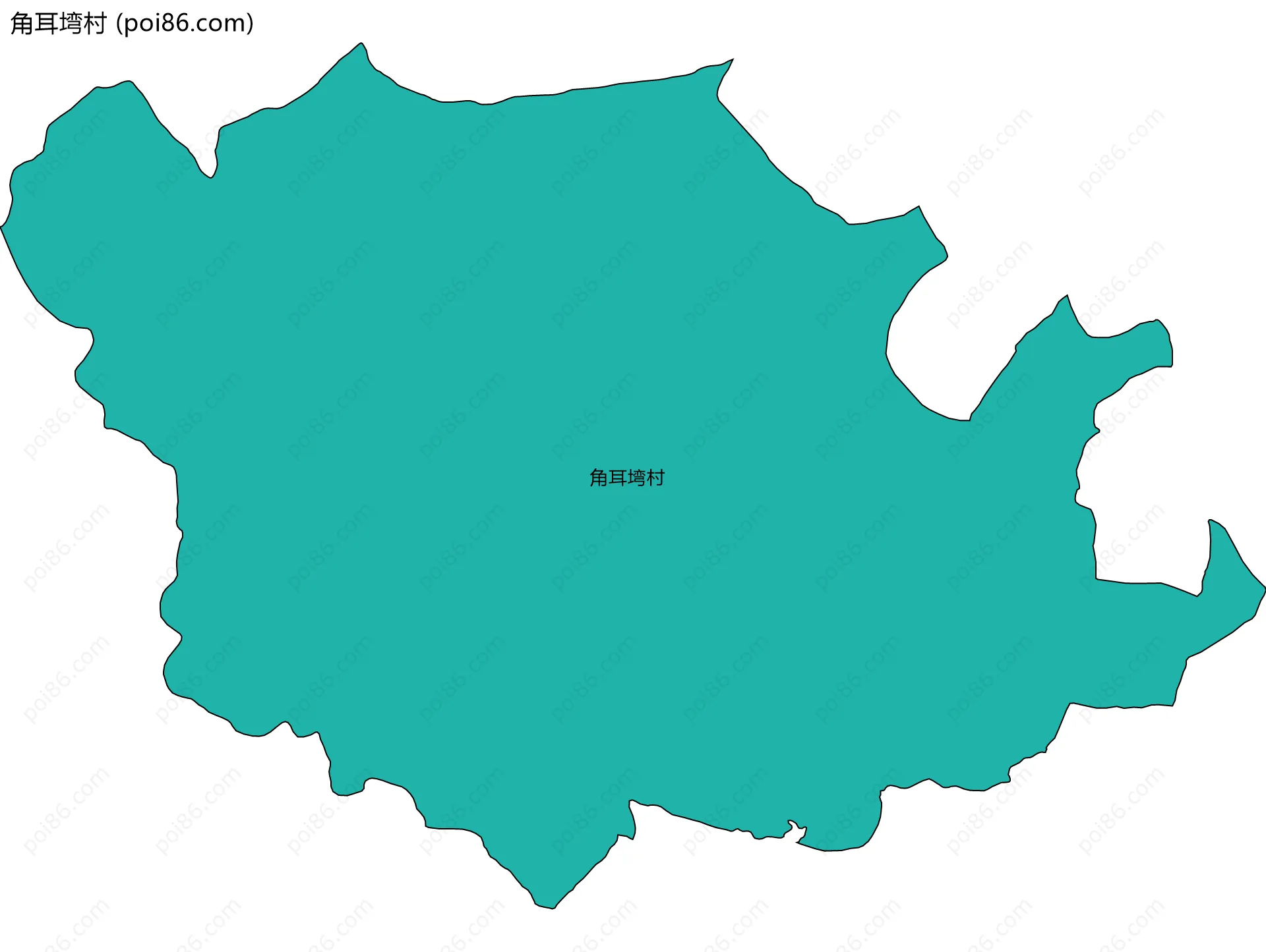 角耳塆村边界地图