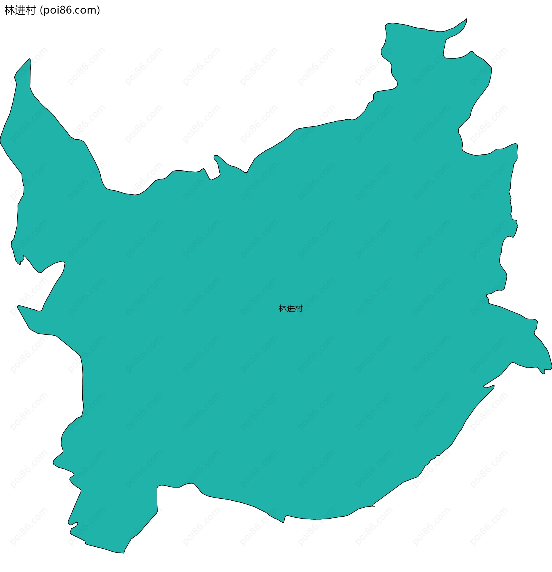 林进村边界地图