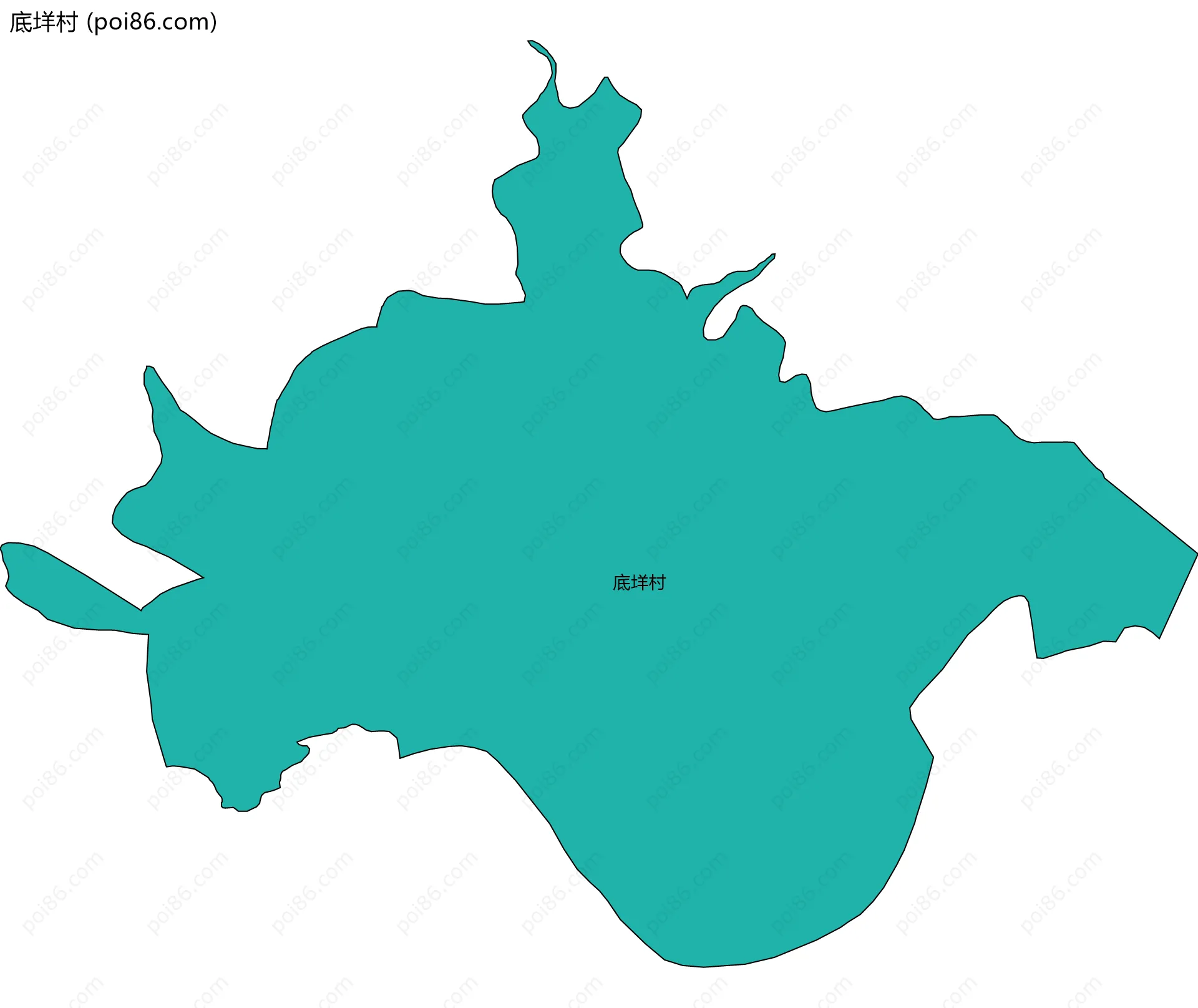 底垟村边界地图