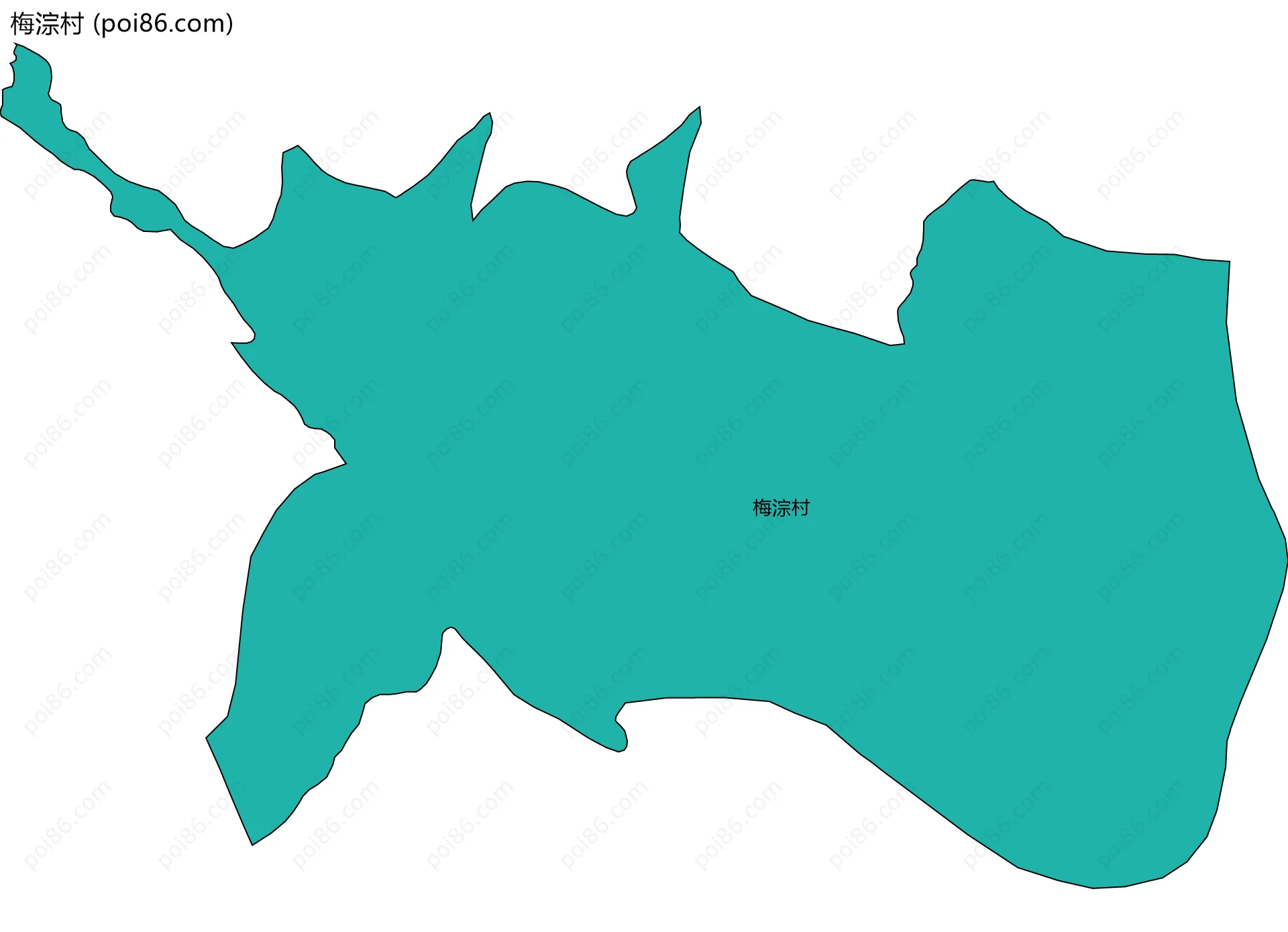 梅淙村边界地图