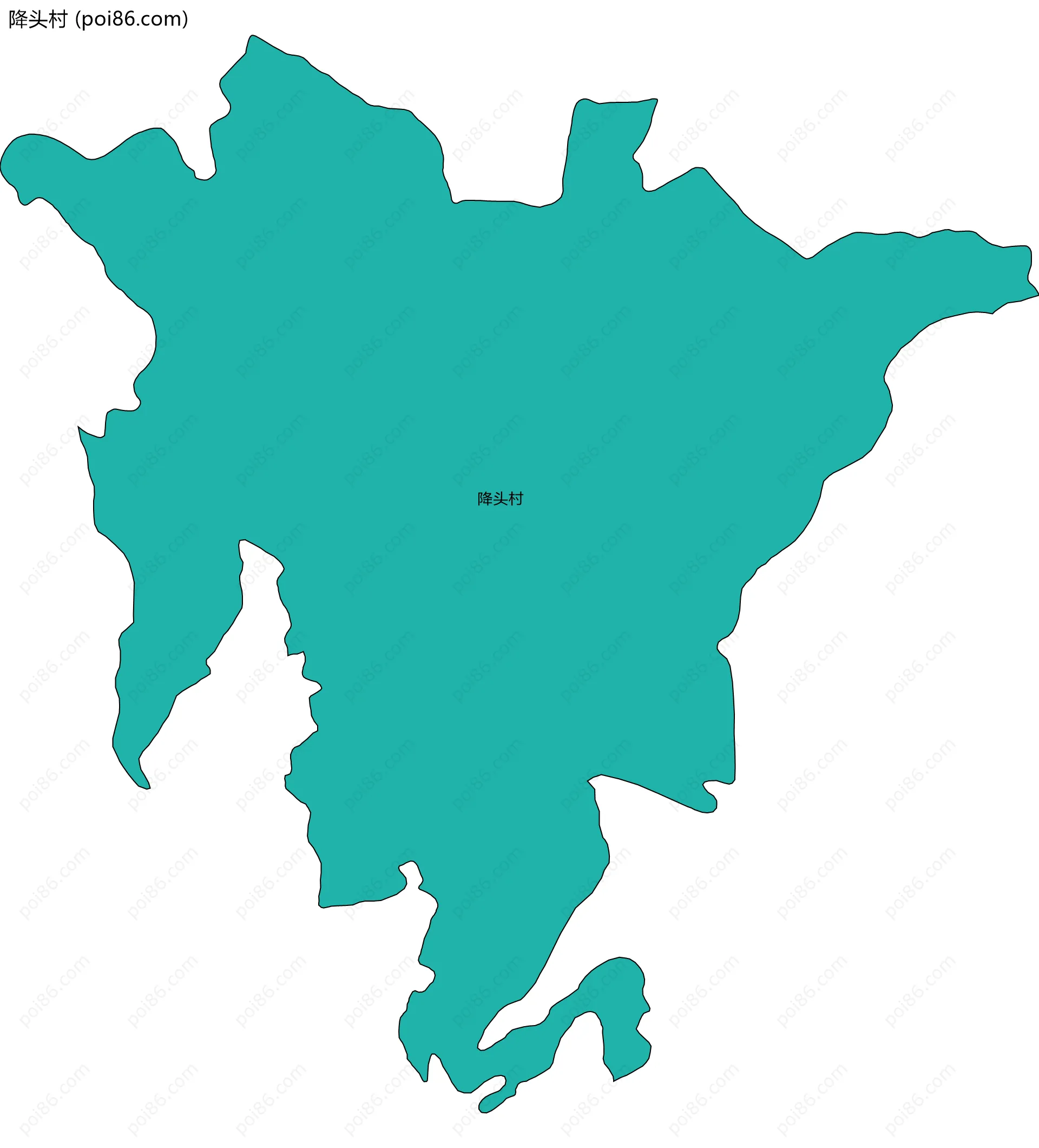 降头村边界地图