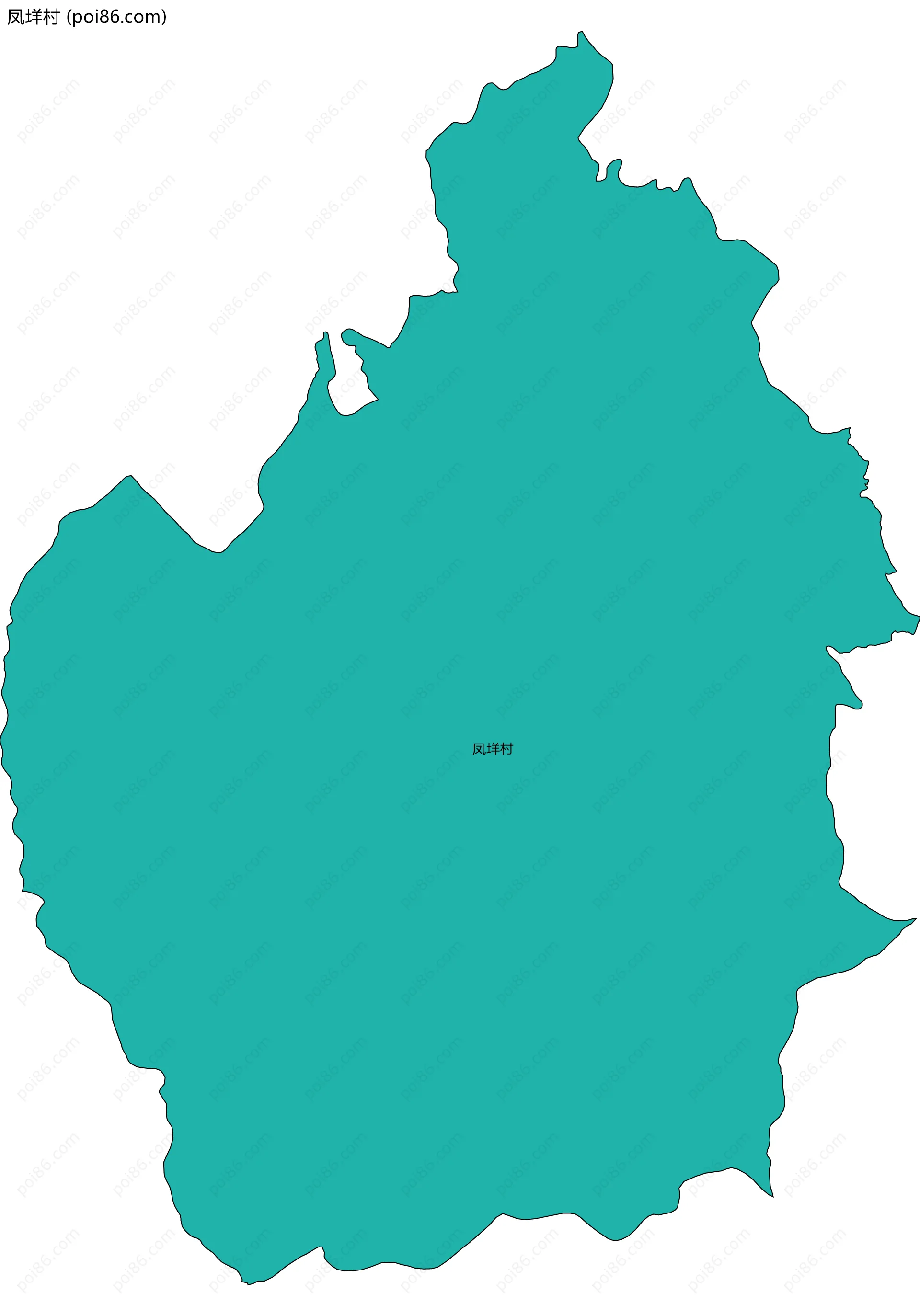 凤垟村边界地图