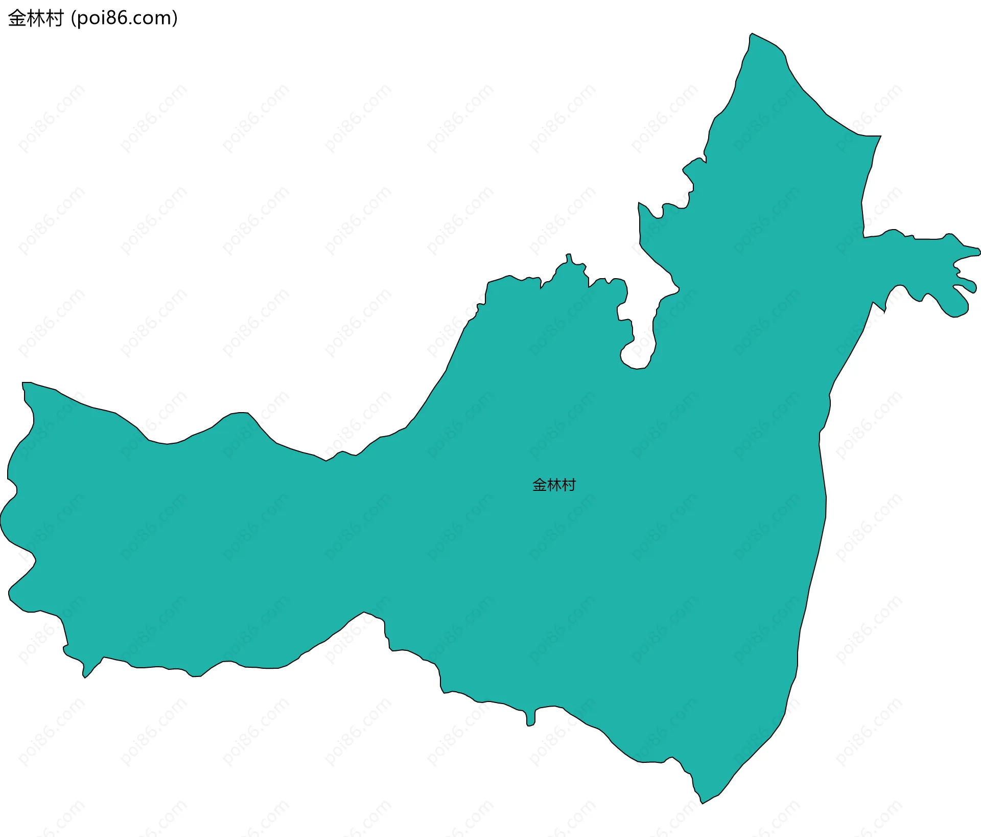 金林村边界地图