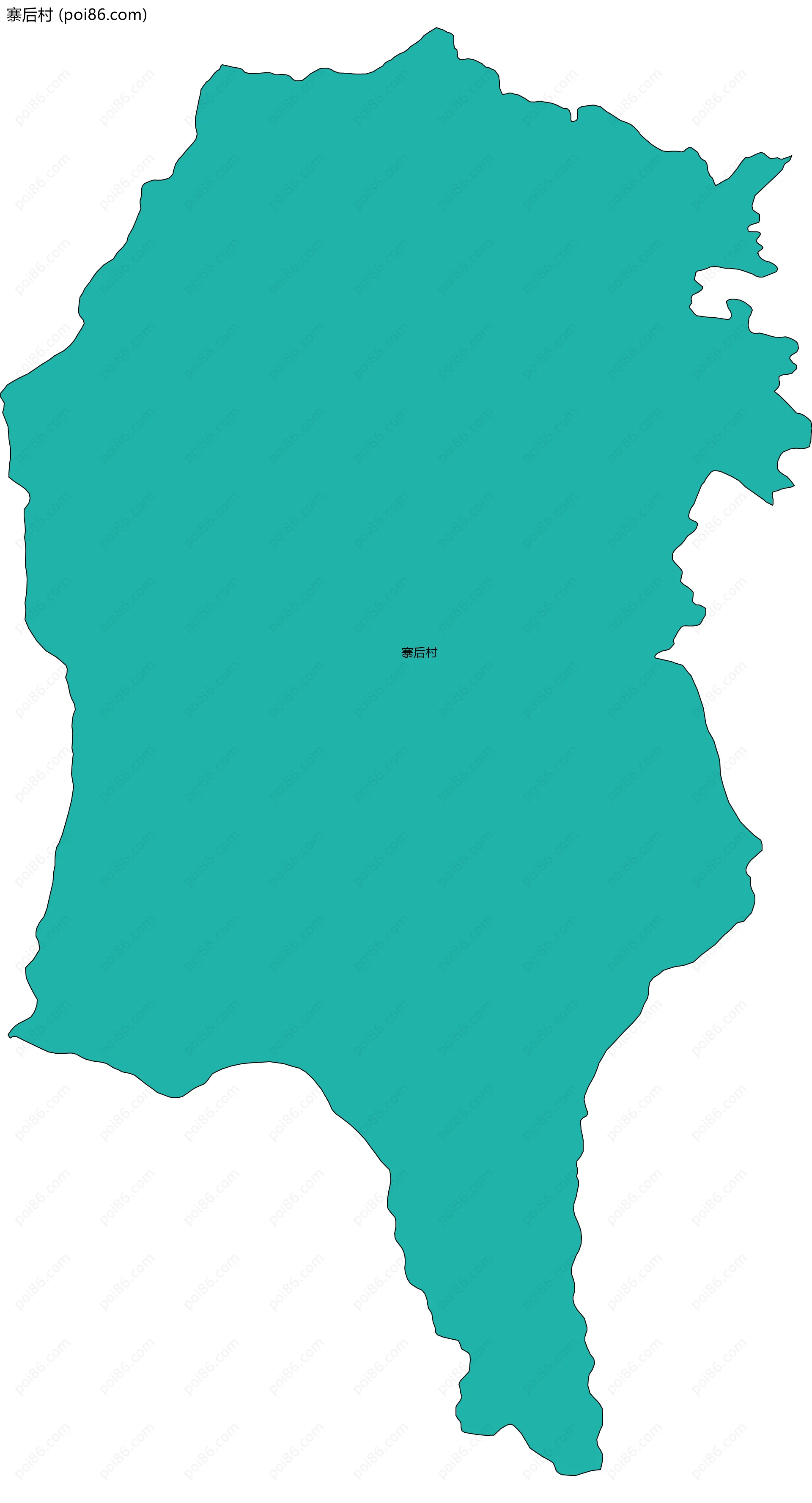 寨后村边界地图