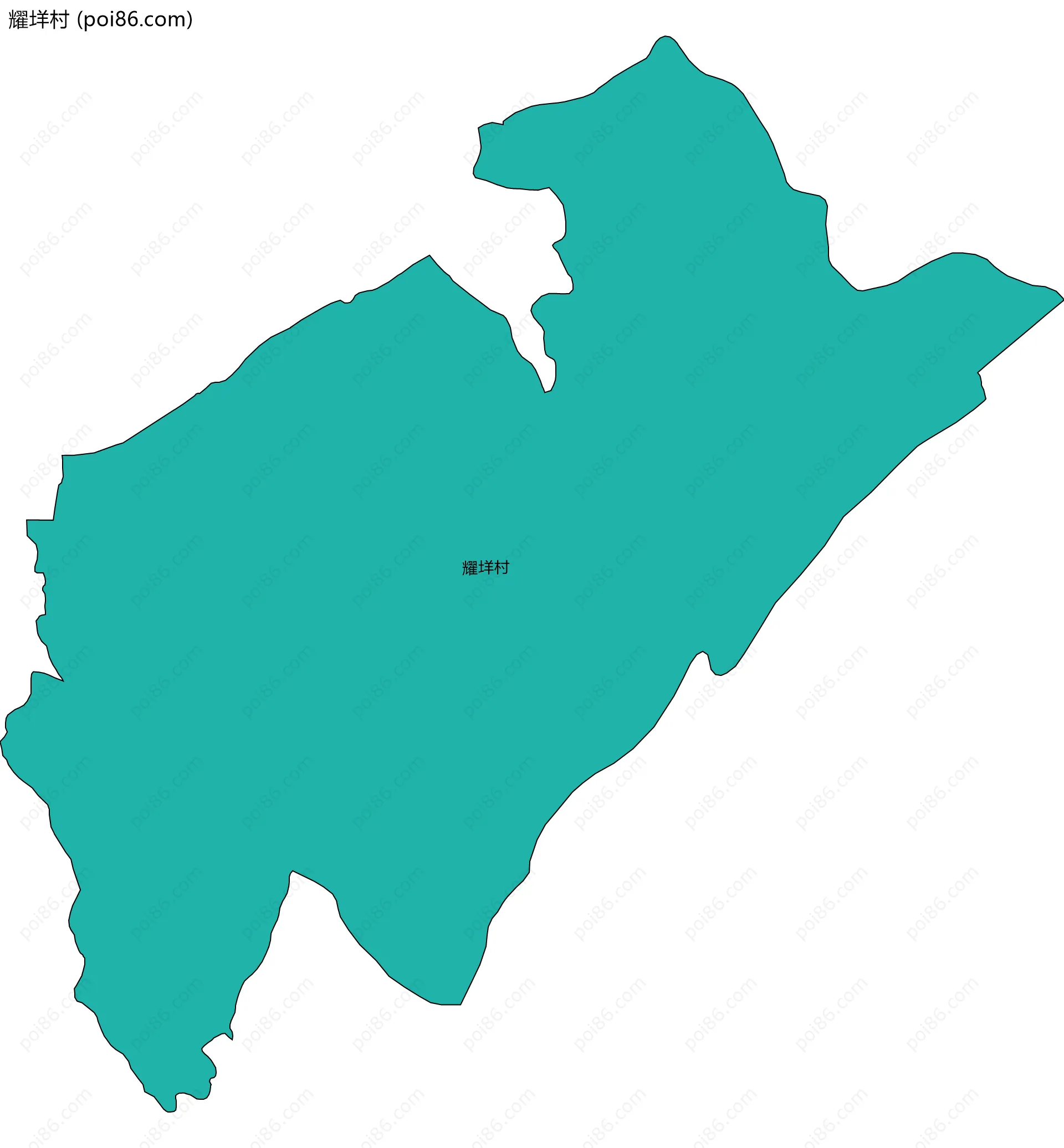 耀垟村边界地图