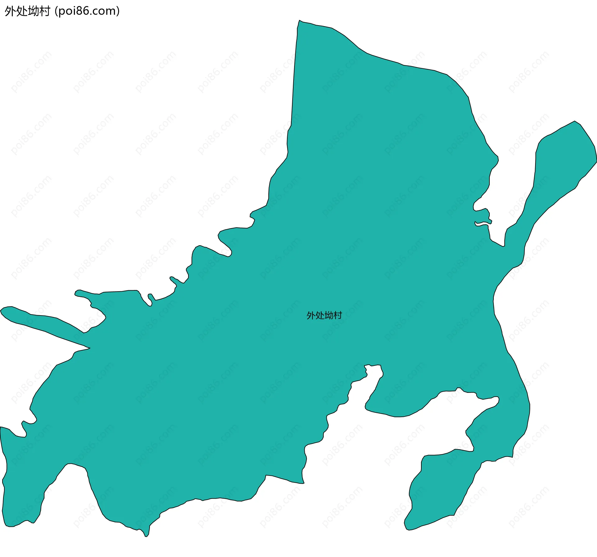 外处坳村边界地图