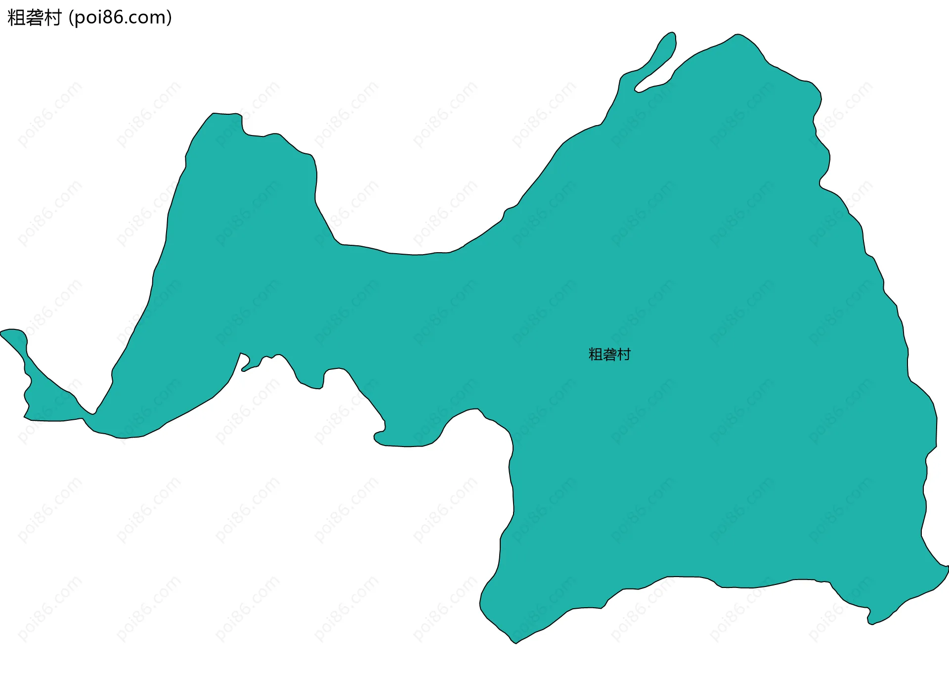 粗砻村边界地图