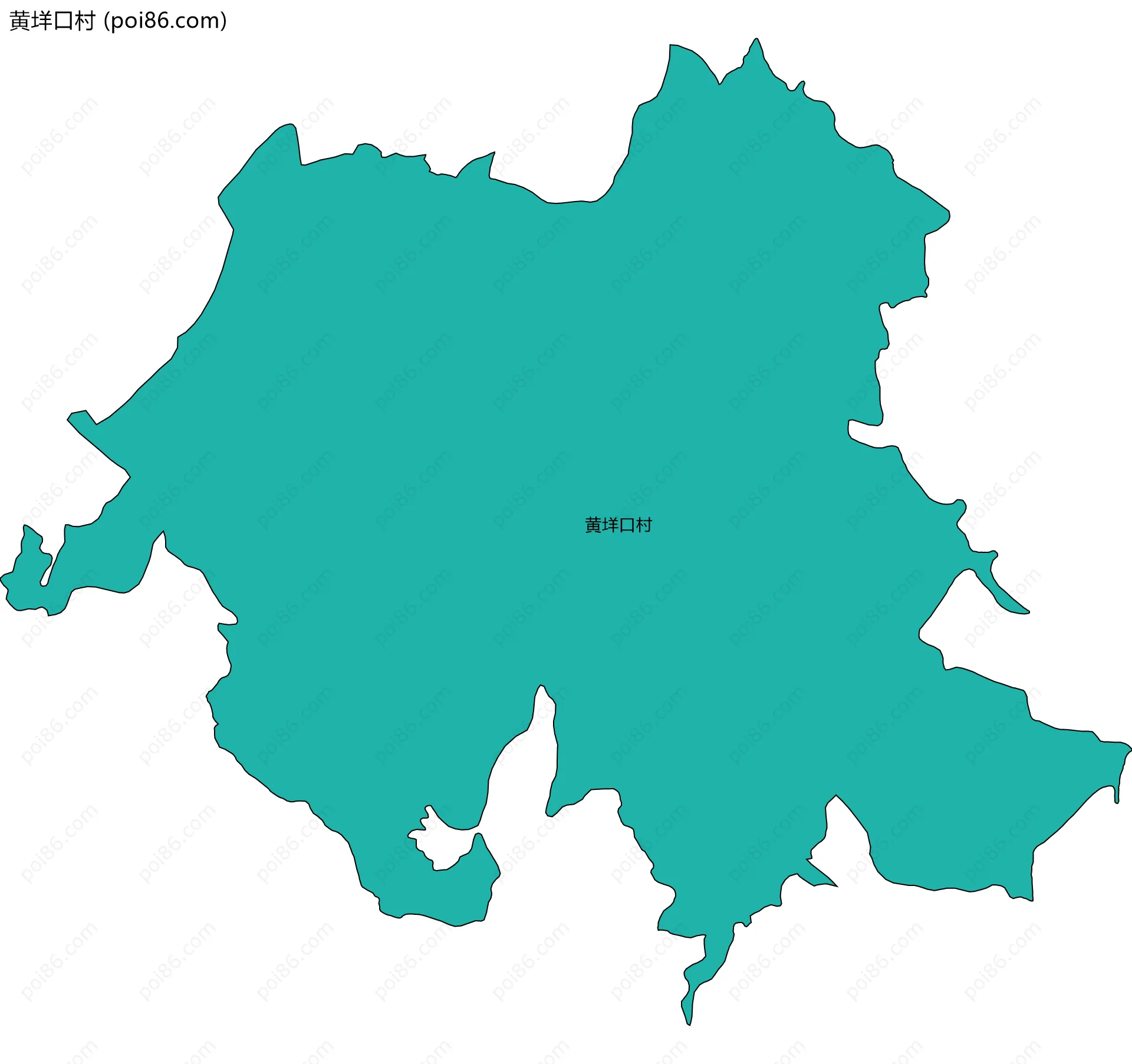 黄垟口村边界地图