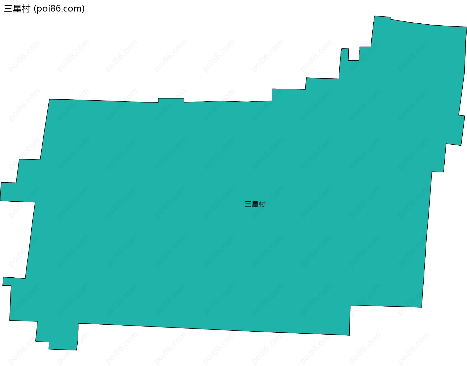 三星村边界地图