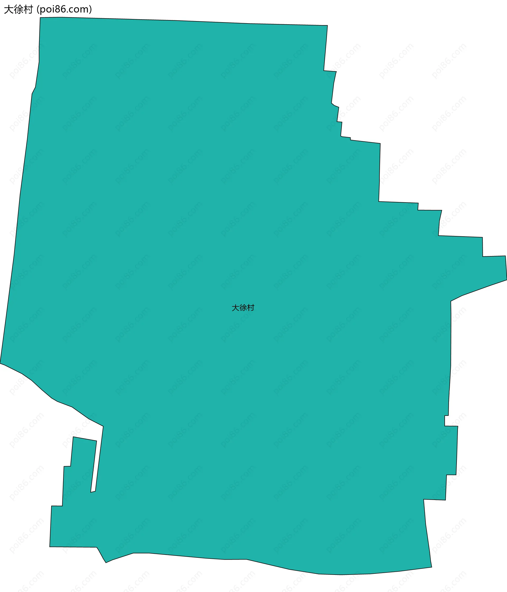 大徐村边界地图