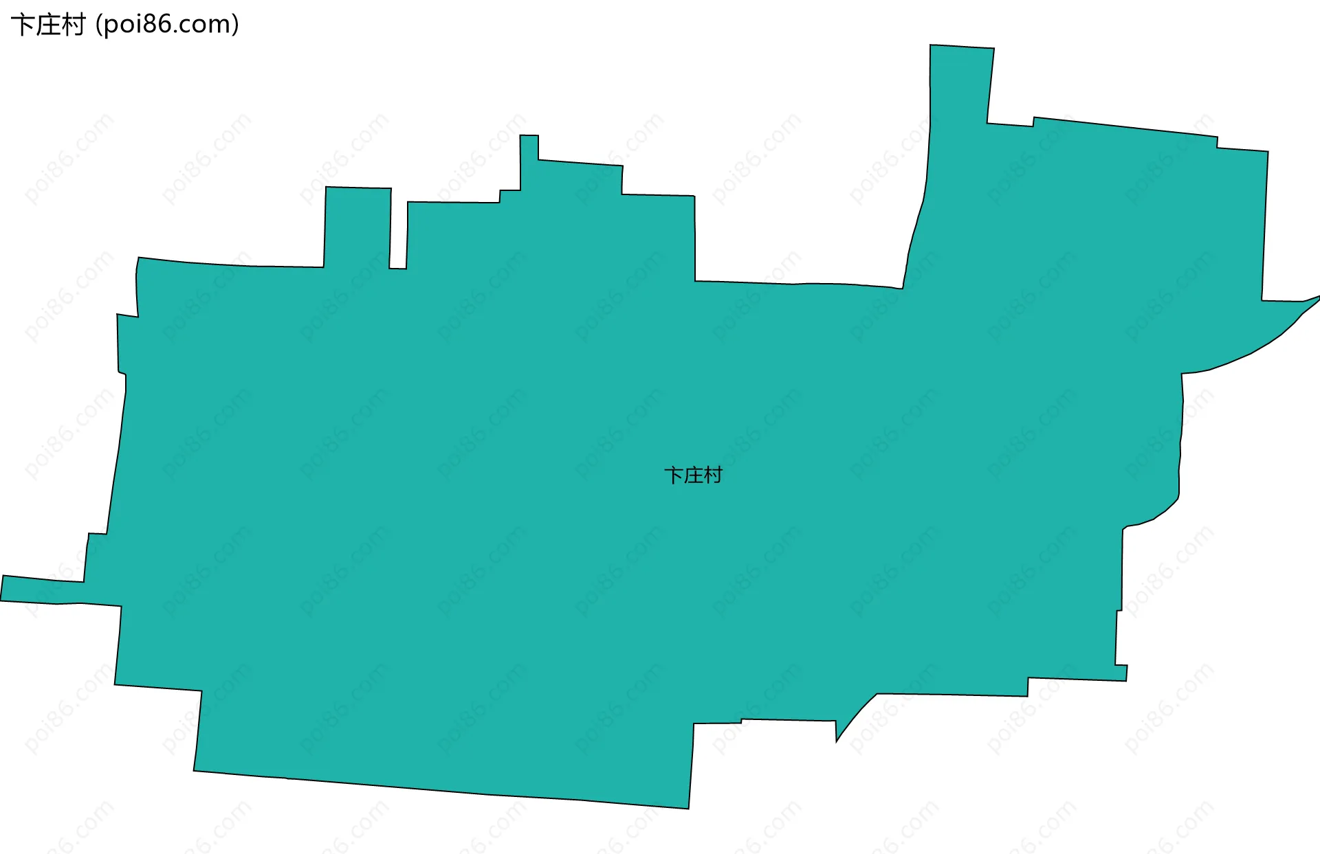 卞庄村边界地图