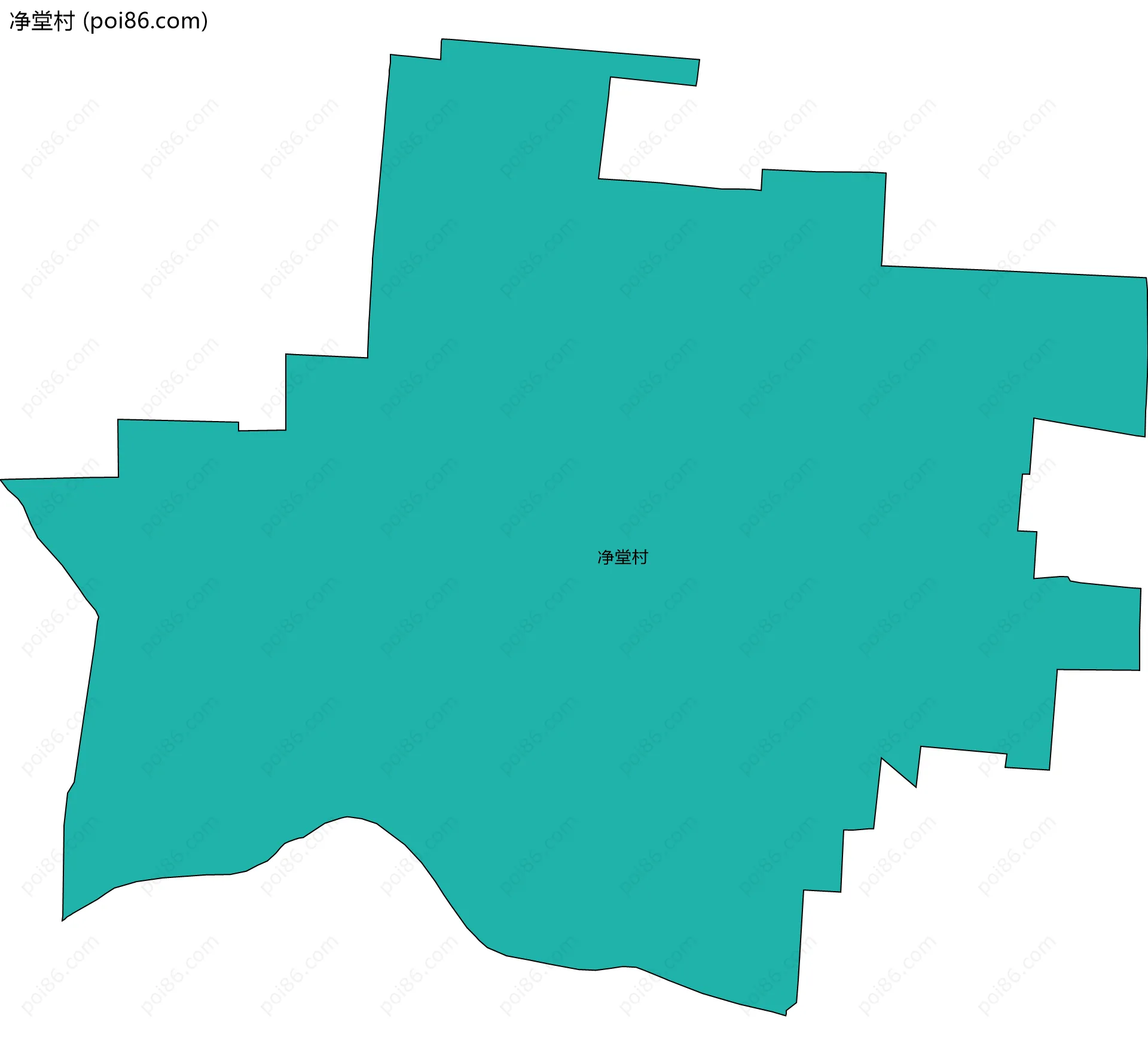 净堂村边界地图