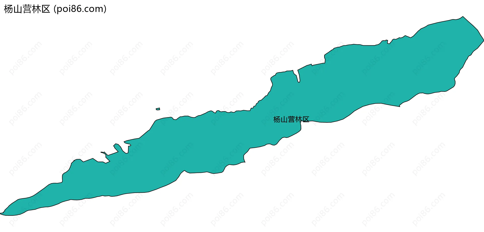 杨山营林区边界地图