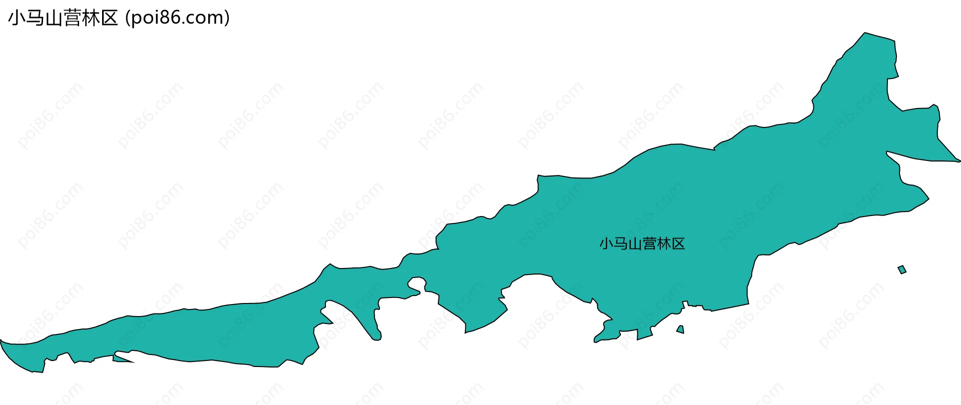 小马山营林区边界地图