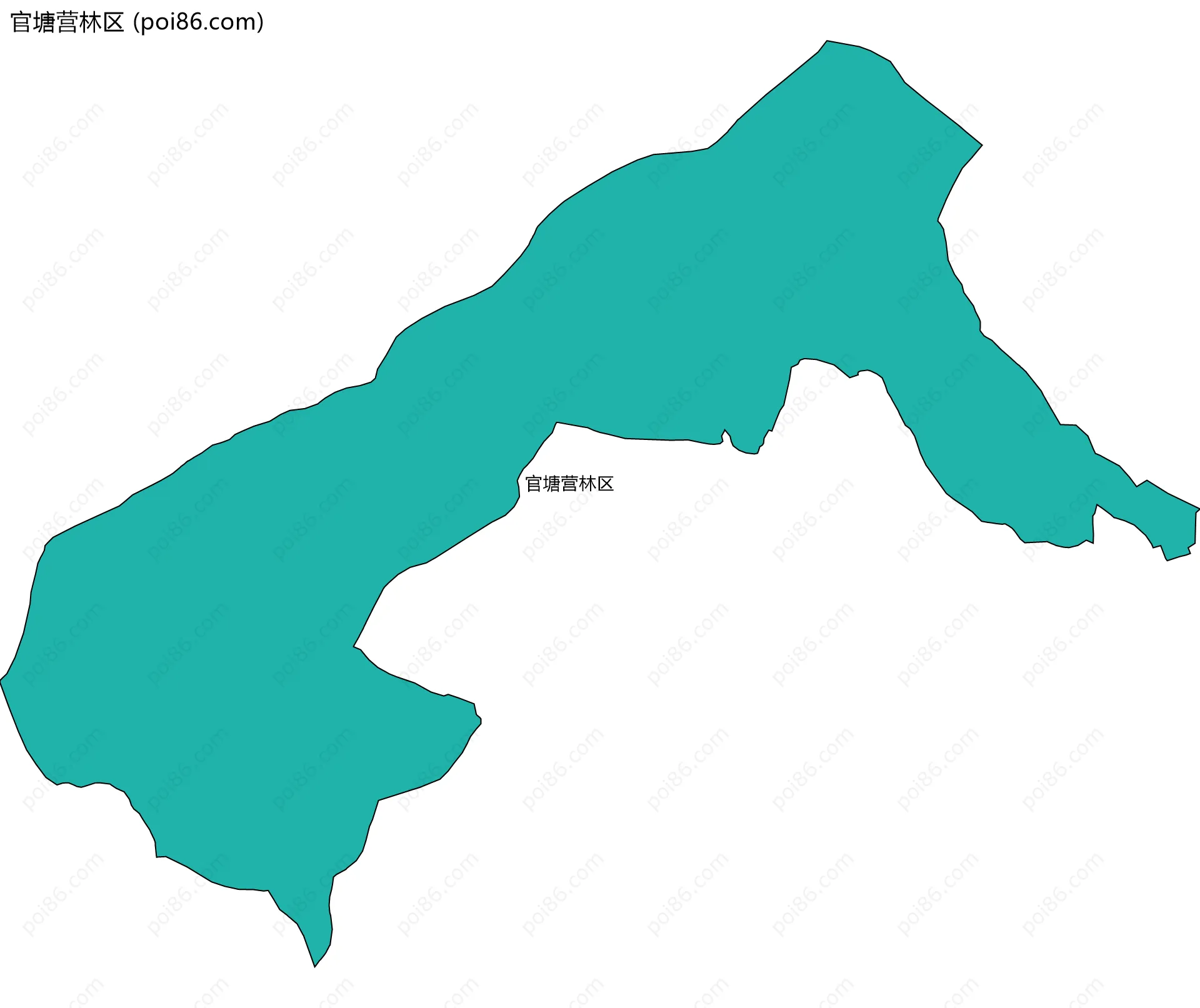 官塘营林区边界地图