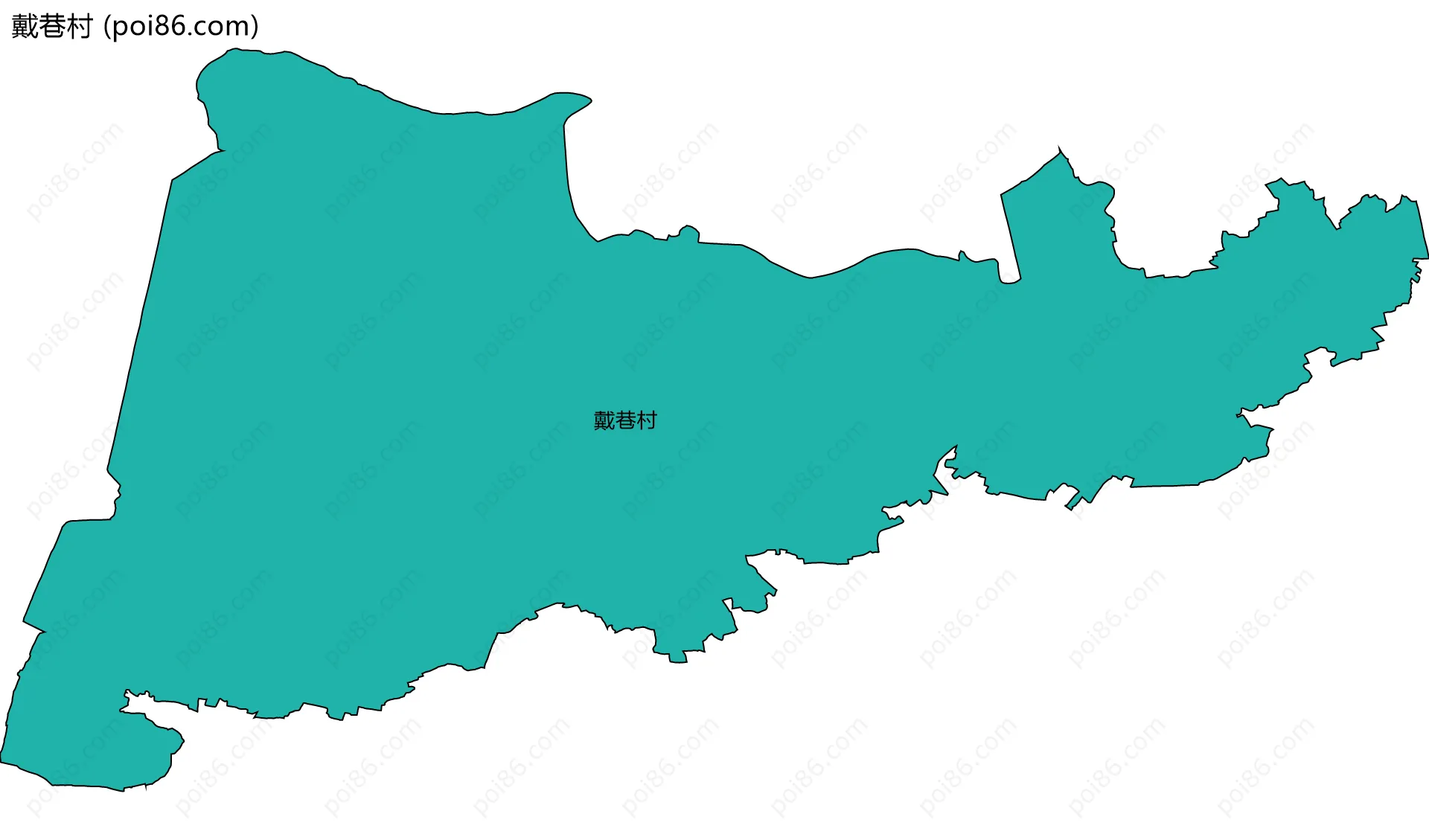戴巷村边界地图