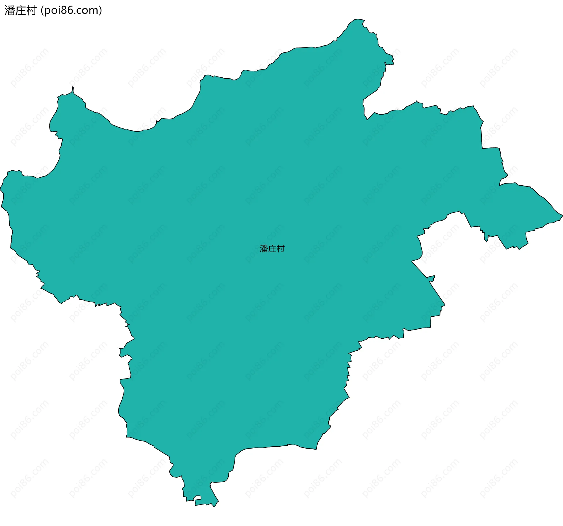 潘庄村边界地图