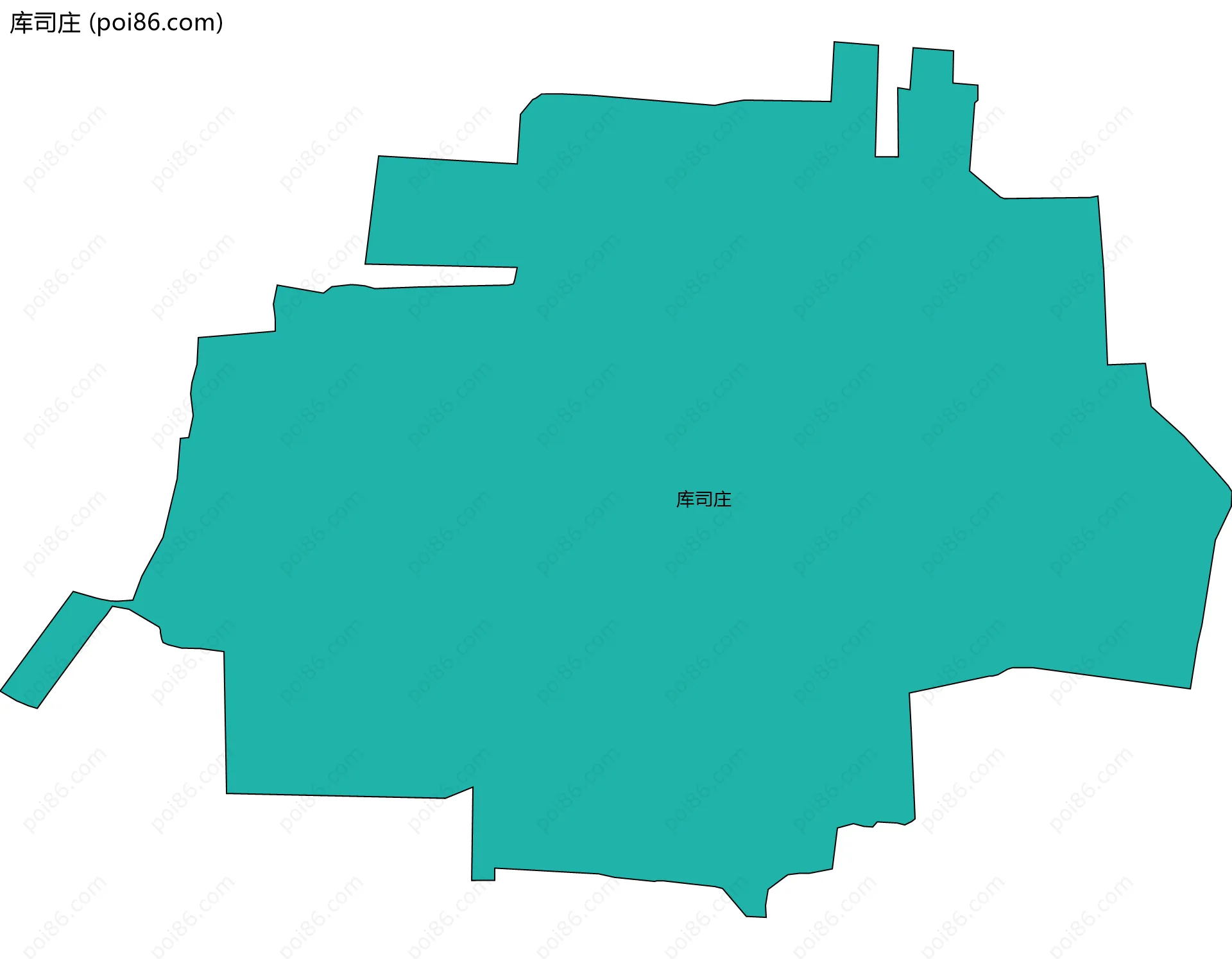 库司庄边界地图