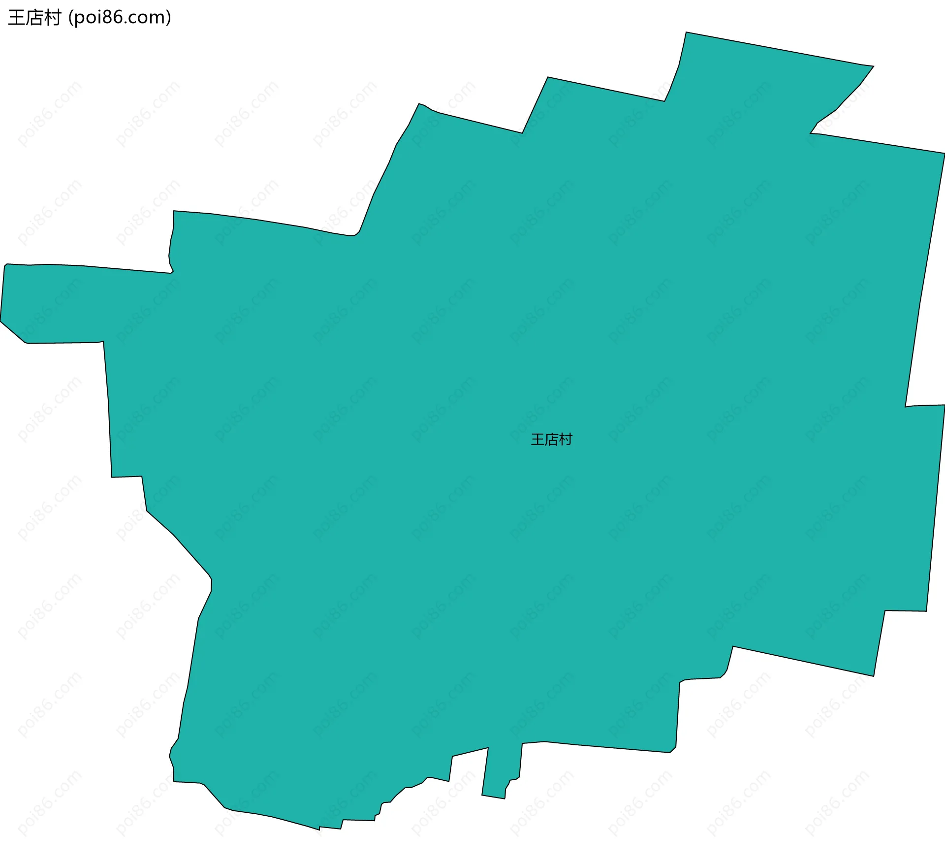 王店村边界地图