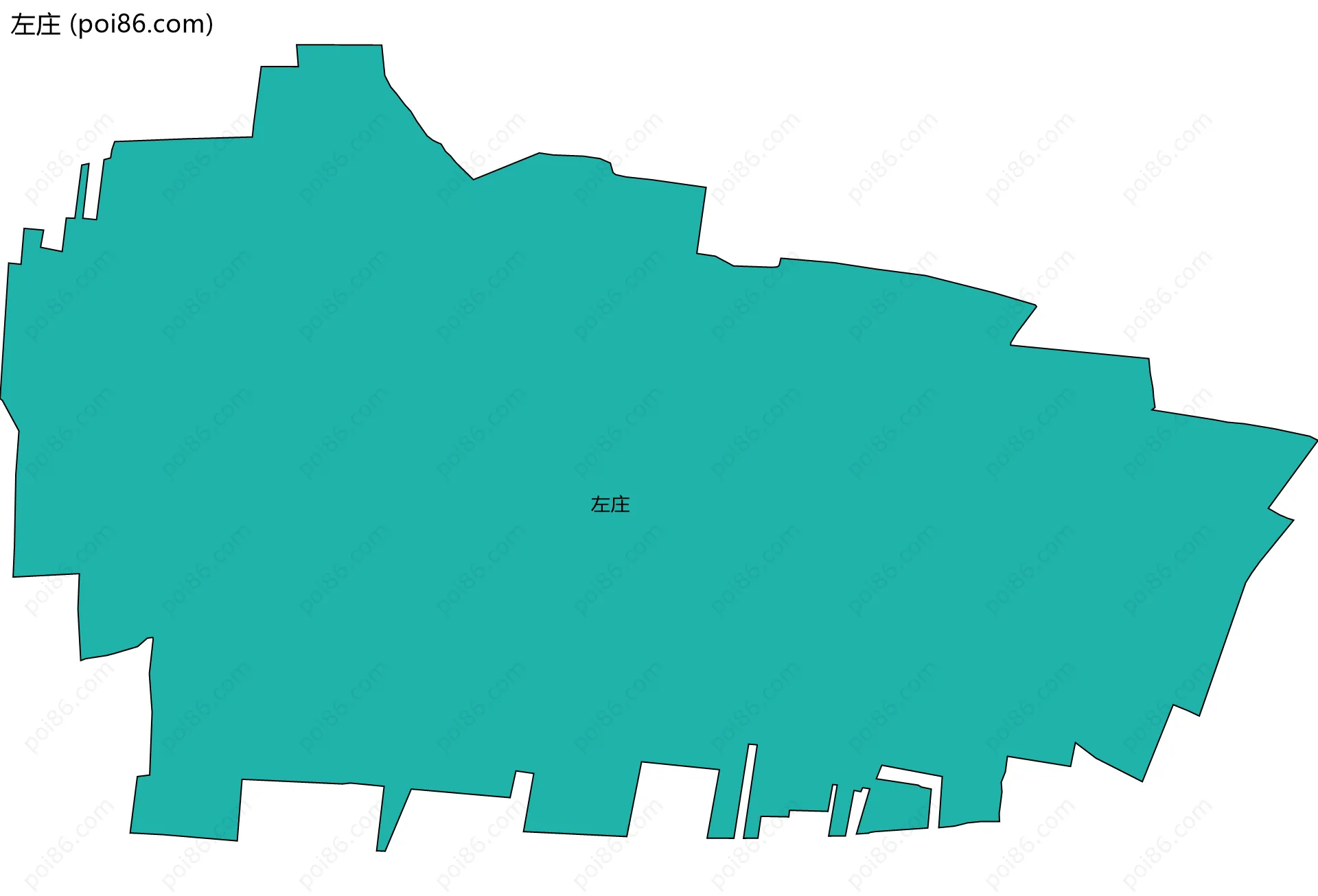 左庄边界地图