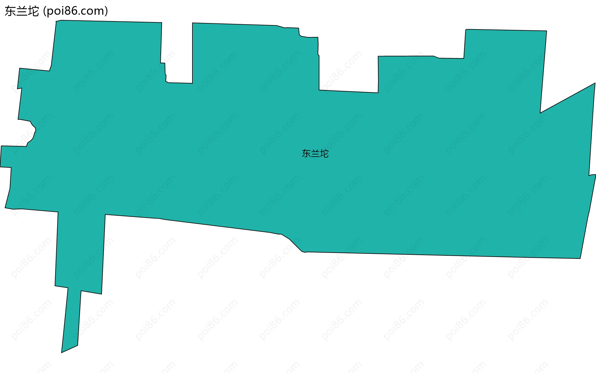 东兰坨边界地图