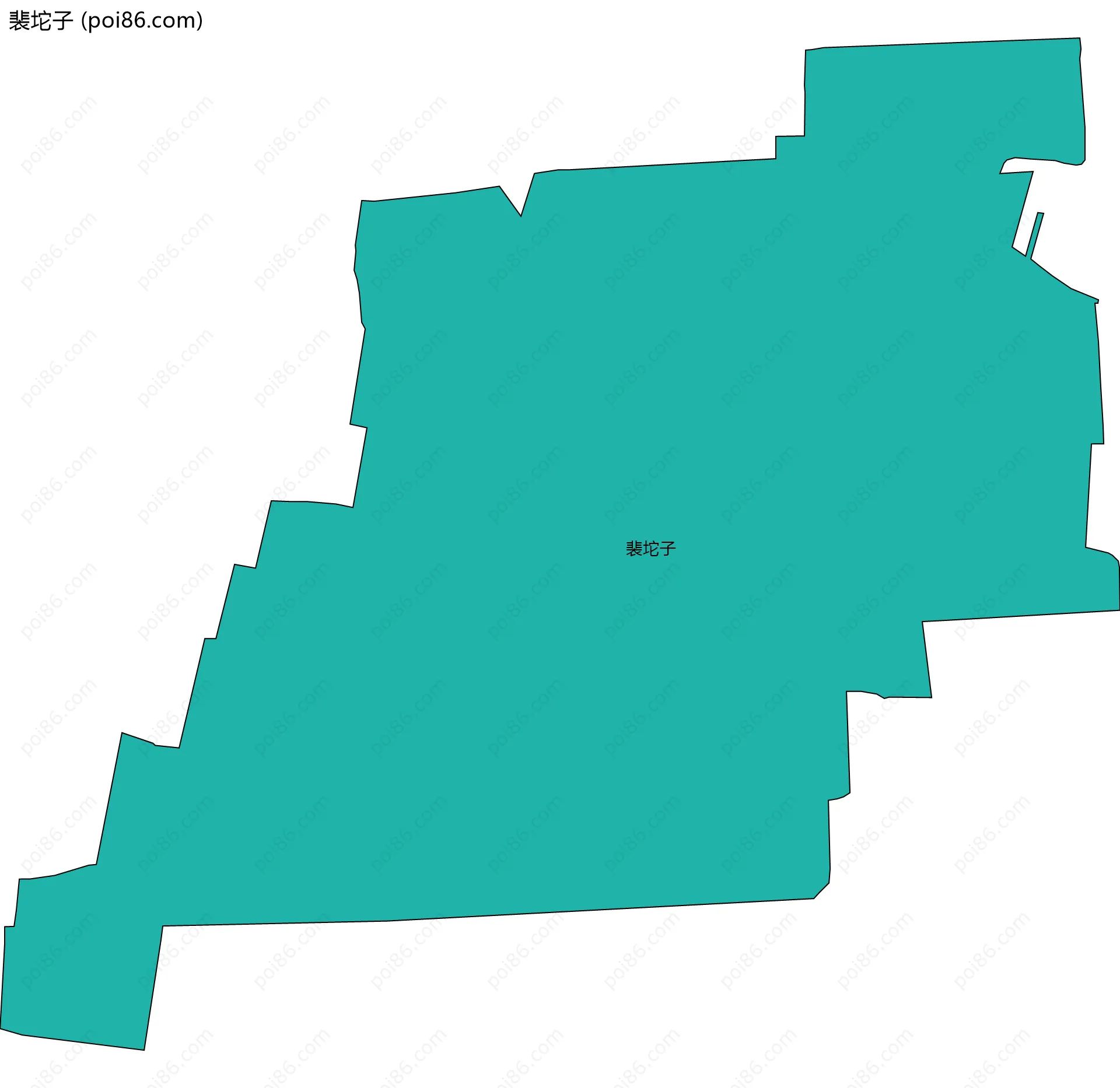 裴坨子边界地图