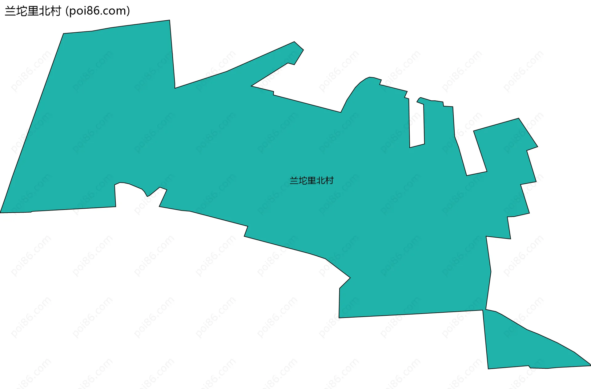 兰坨里北村边界地图