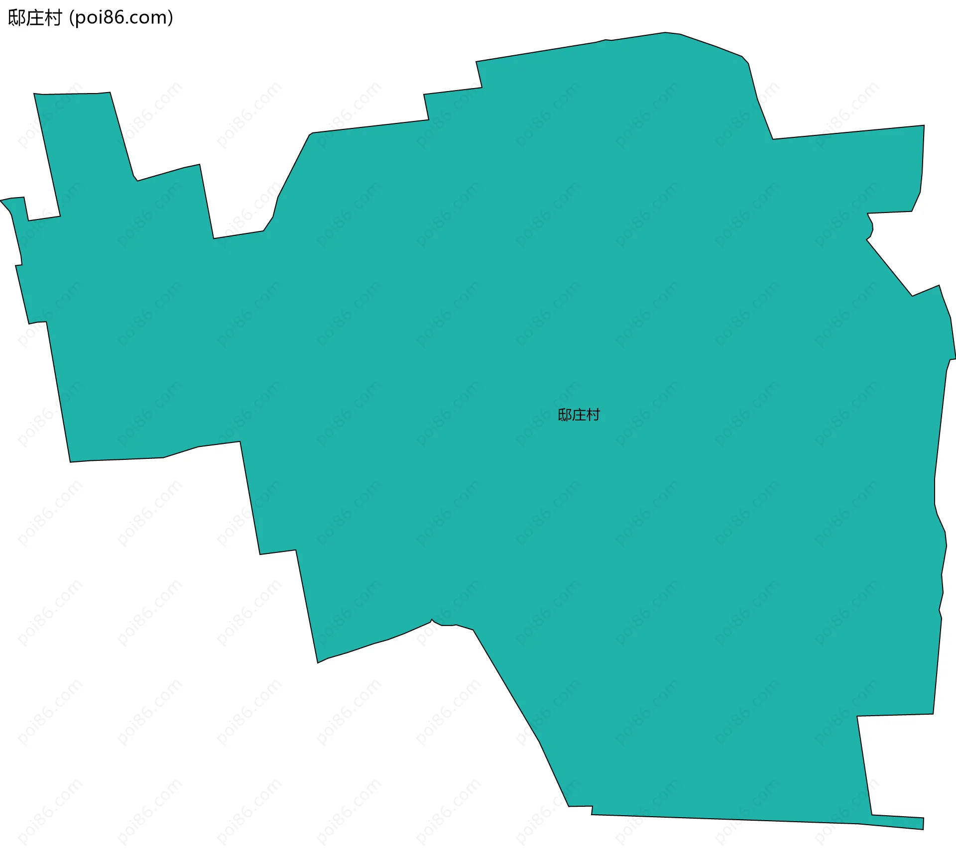 邸庄村边界地图