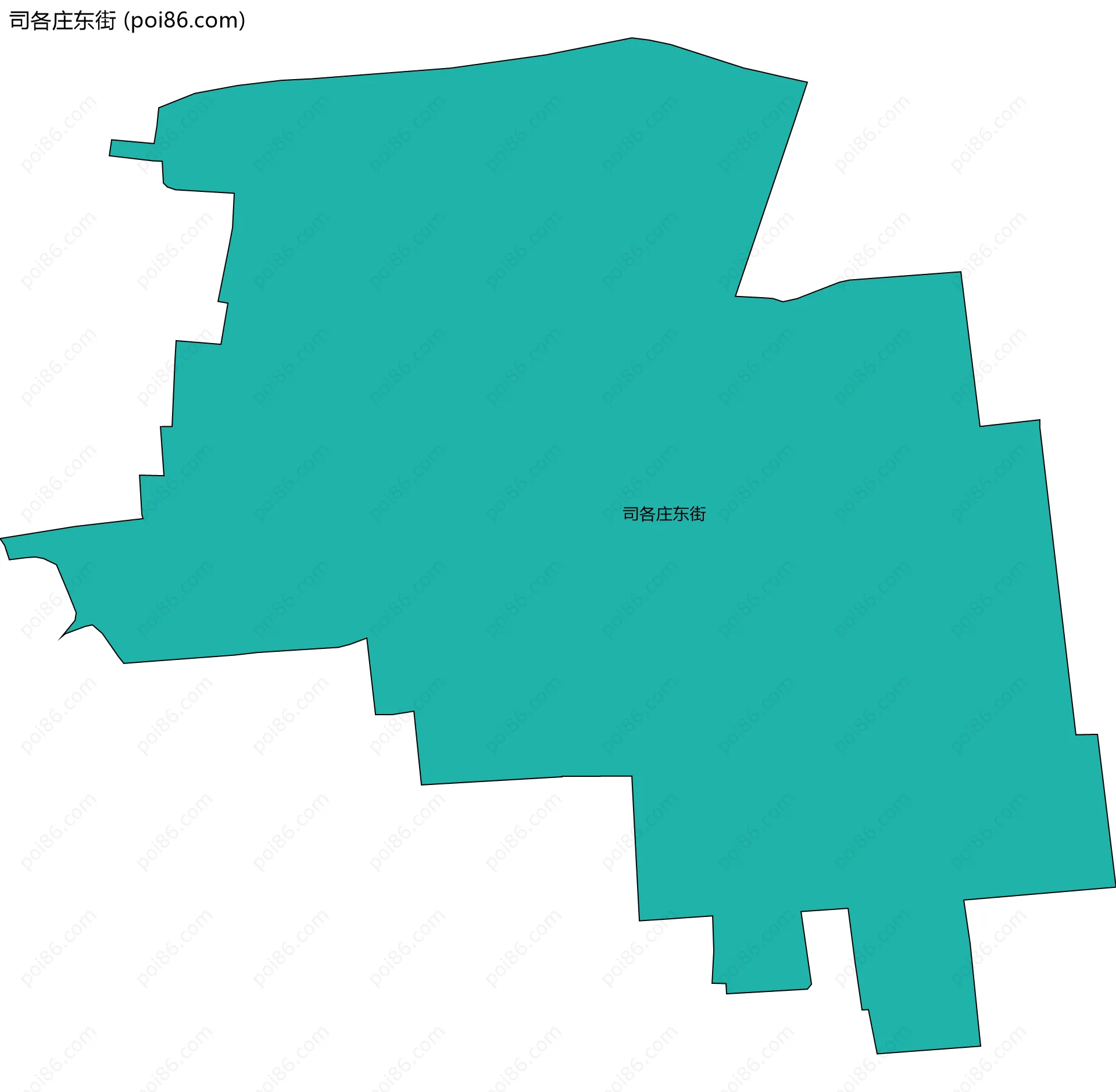 司各庄东街边界地图