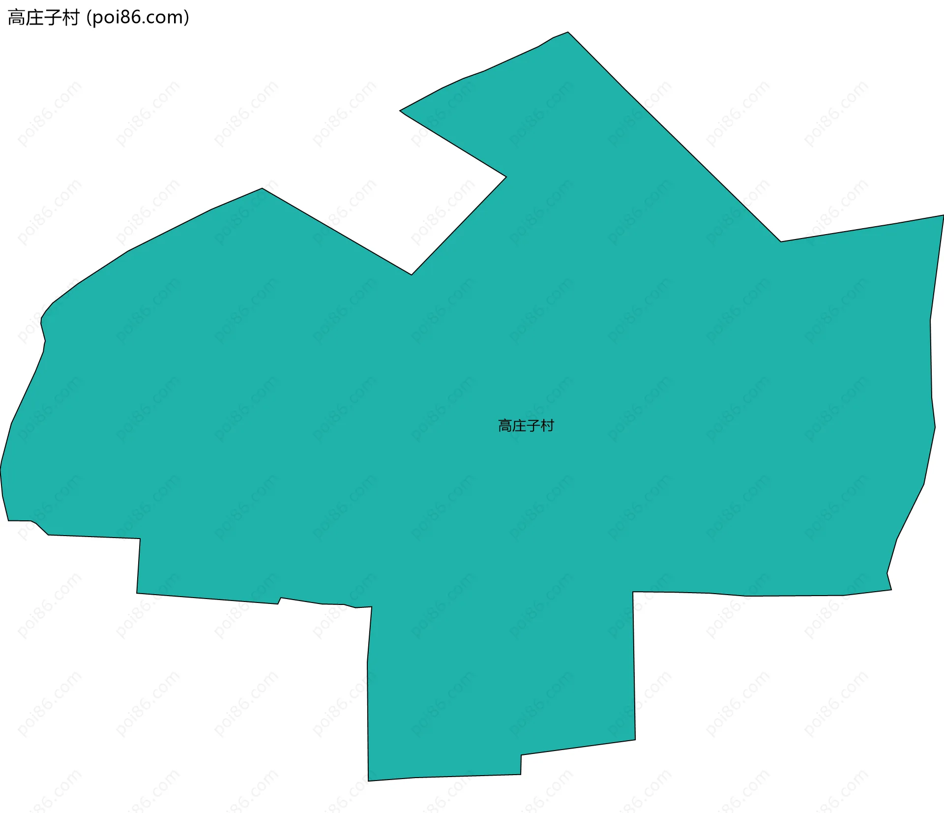 高庄子村边界地图