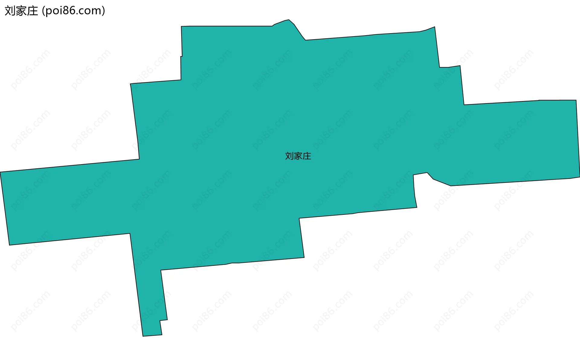 刘家庄边界地图
