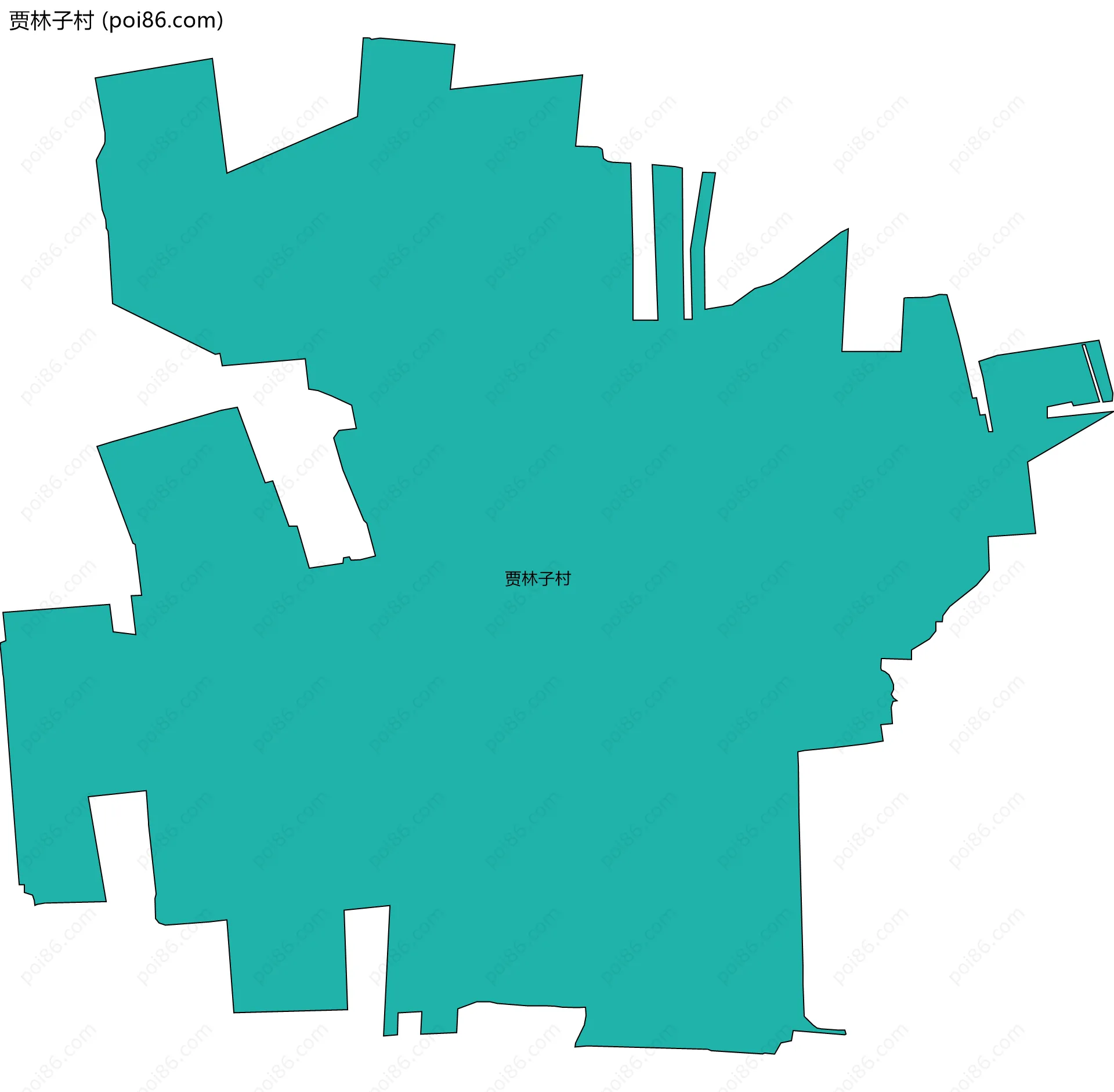 贾林子村边界地图
