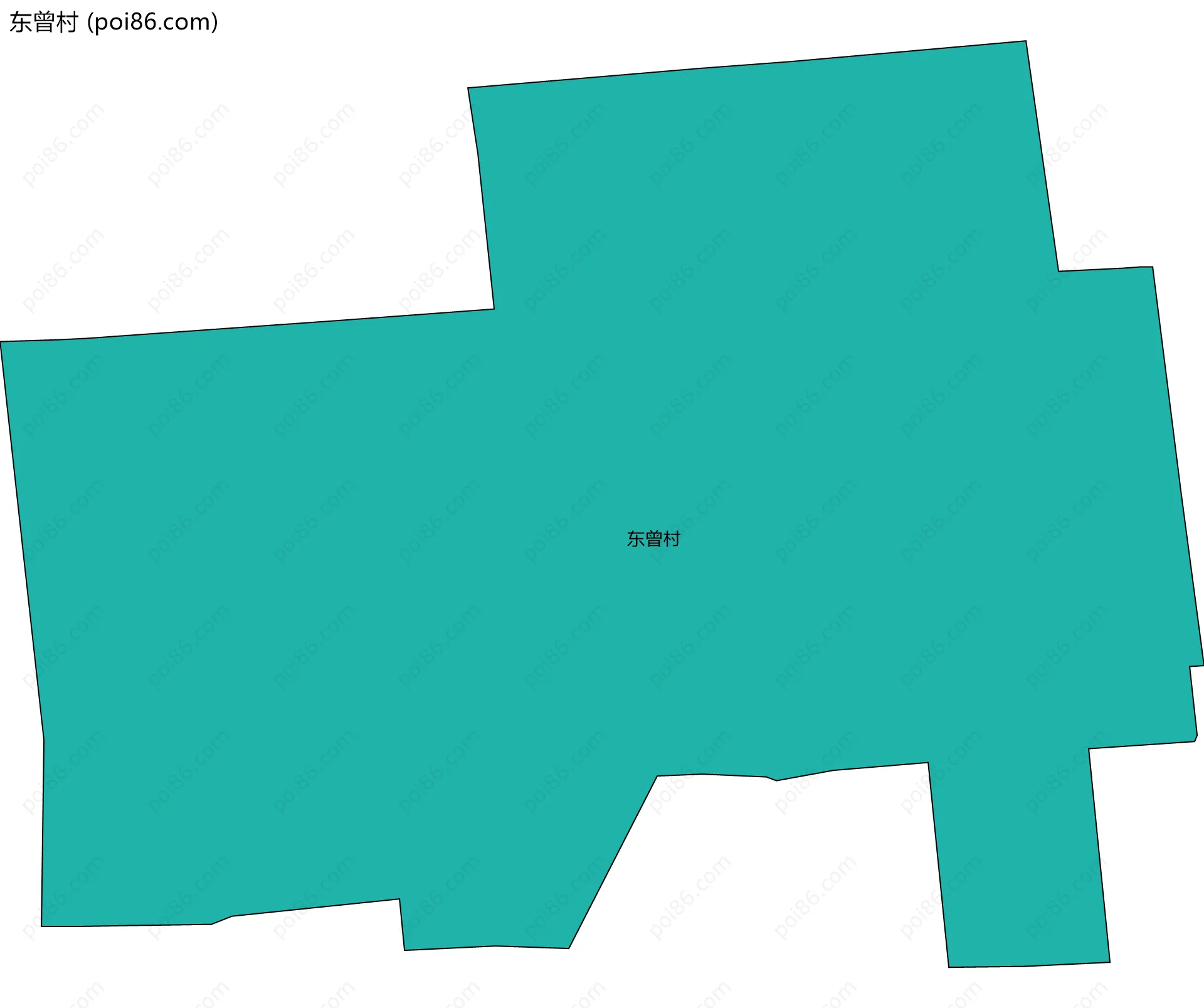 东曾村边界地图