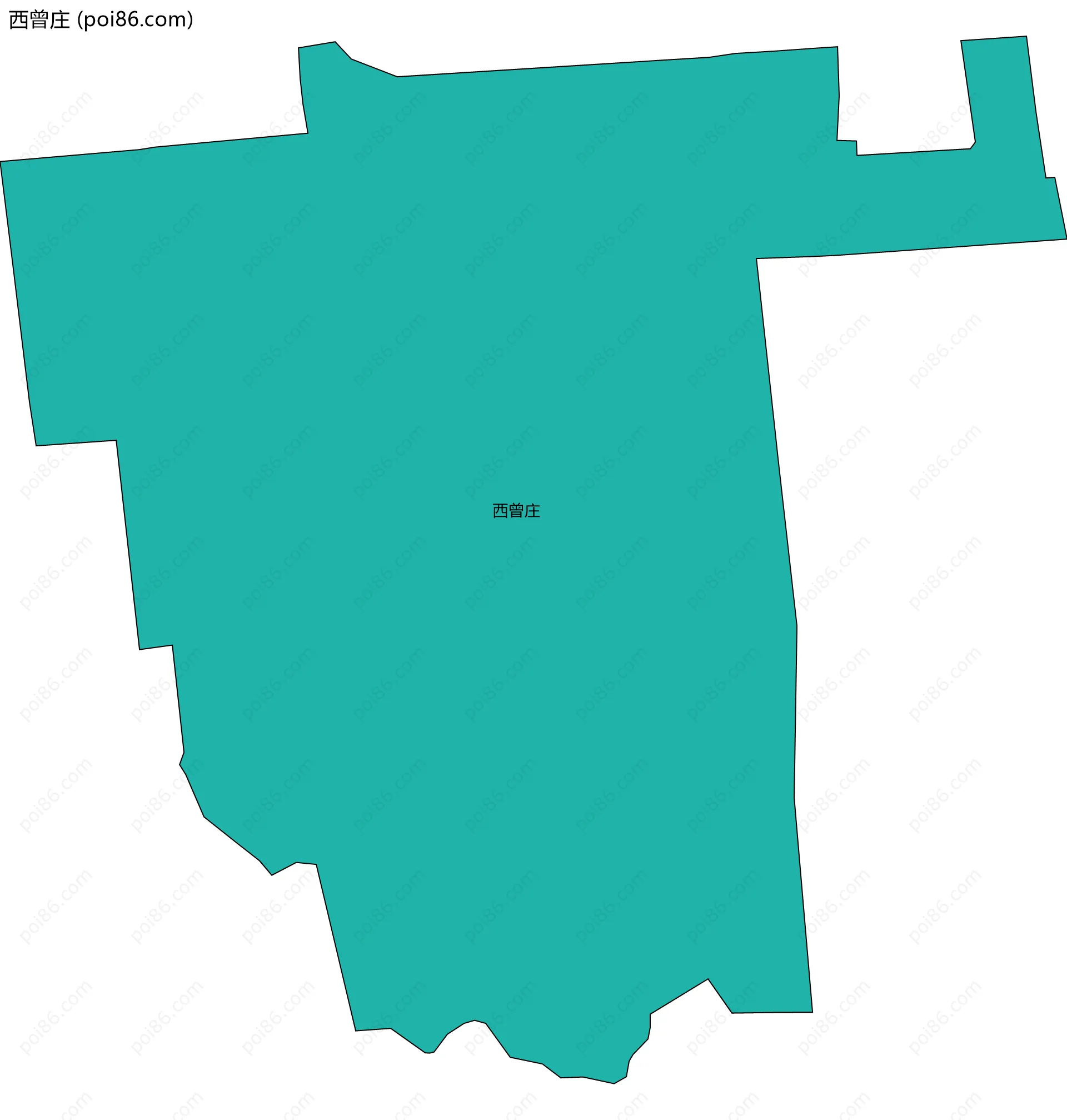 西曾庄边界地图