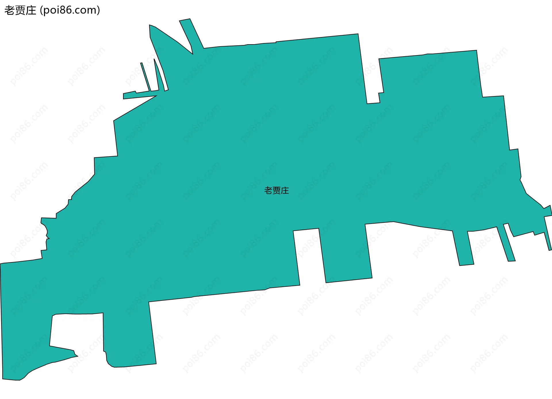 老贾庄边界地图