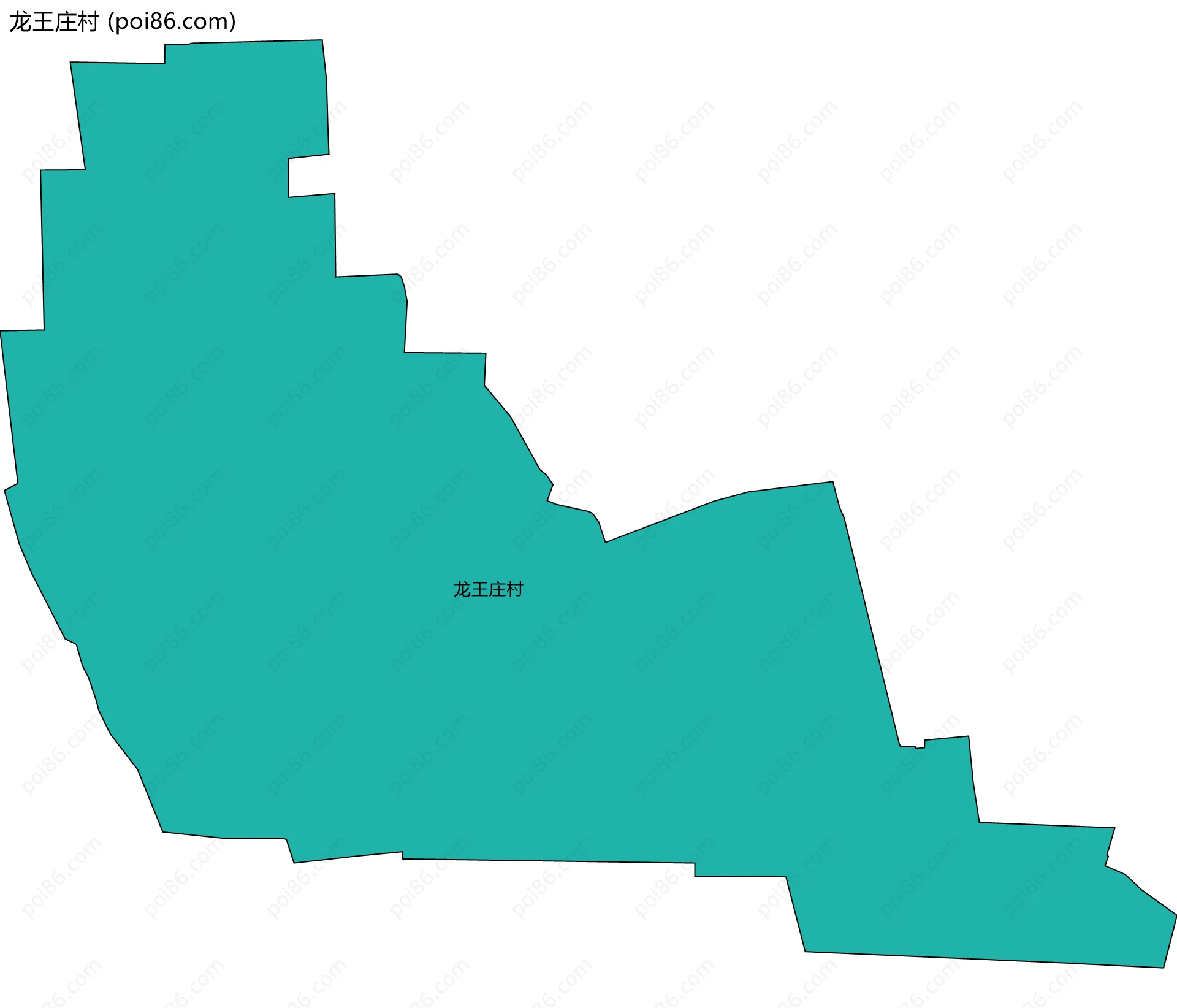 龙王庄村边界地图