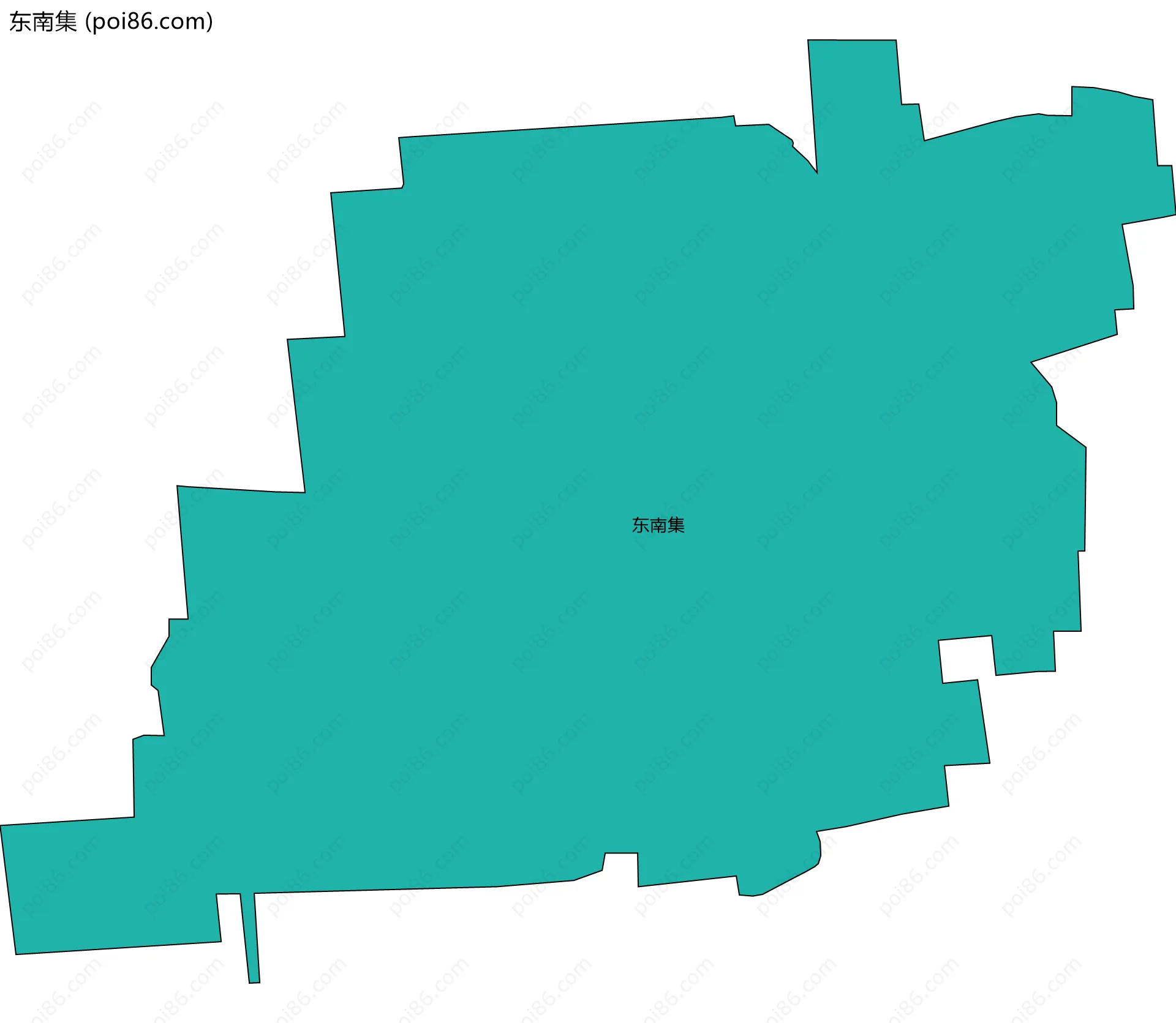 东南集边界地图
